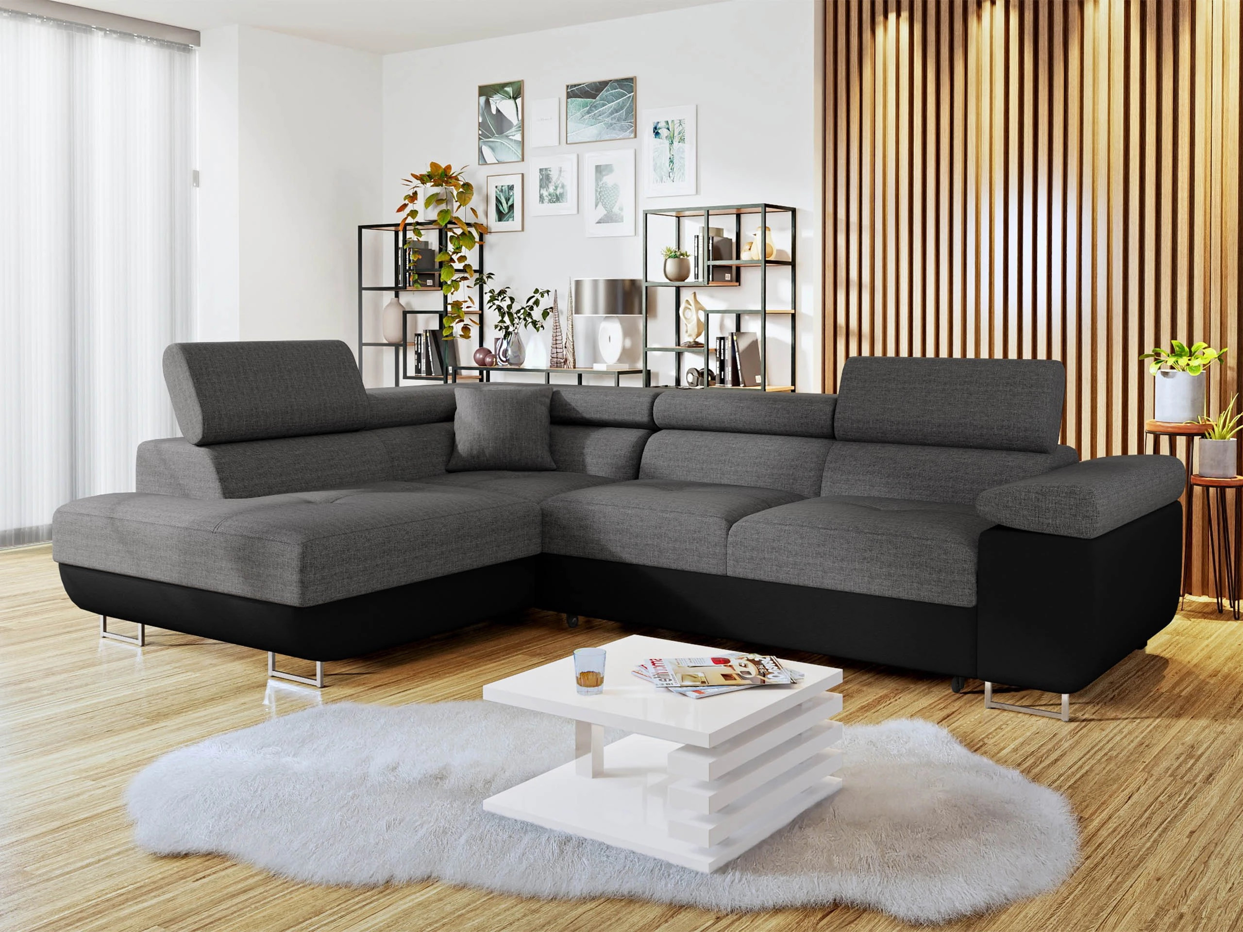 Horn­sófi Comfivo Vinetum (Soft 011 + Lux 06)