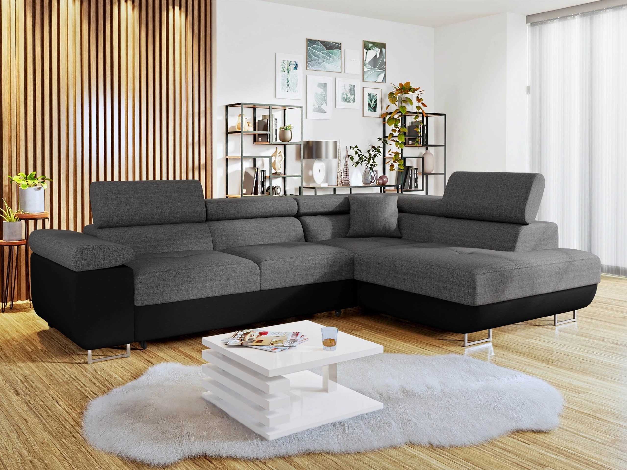 Horn­sófi Comfivo Vinetum (Soft 011 + Lux 06)