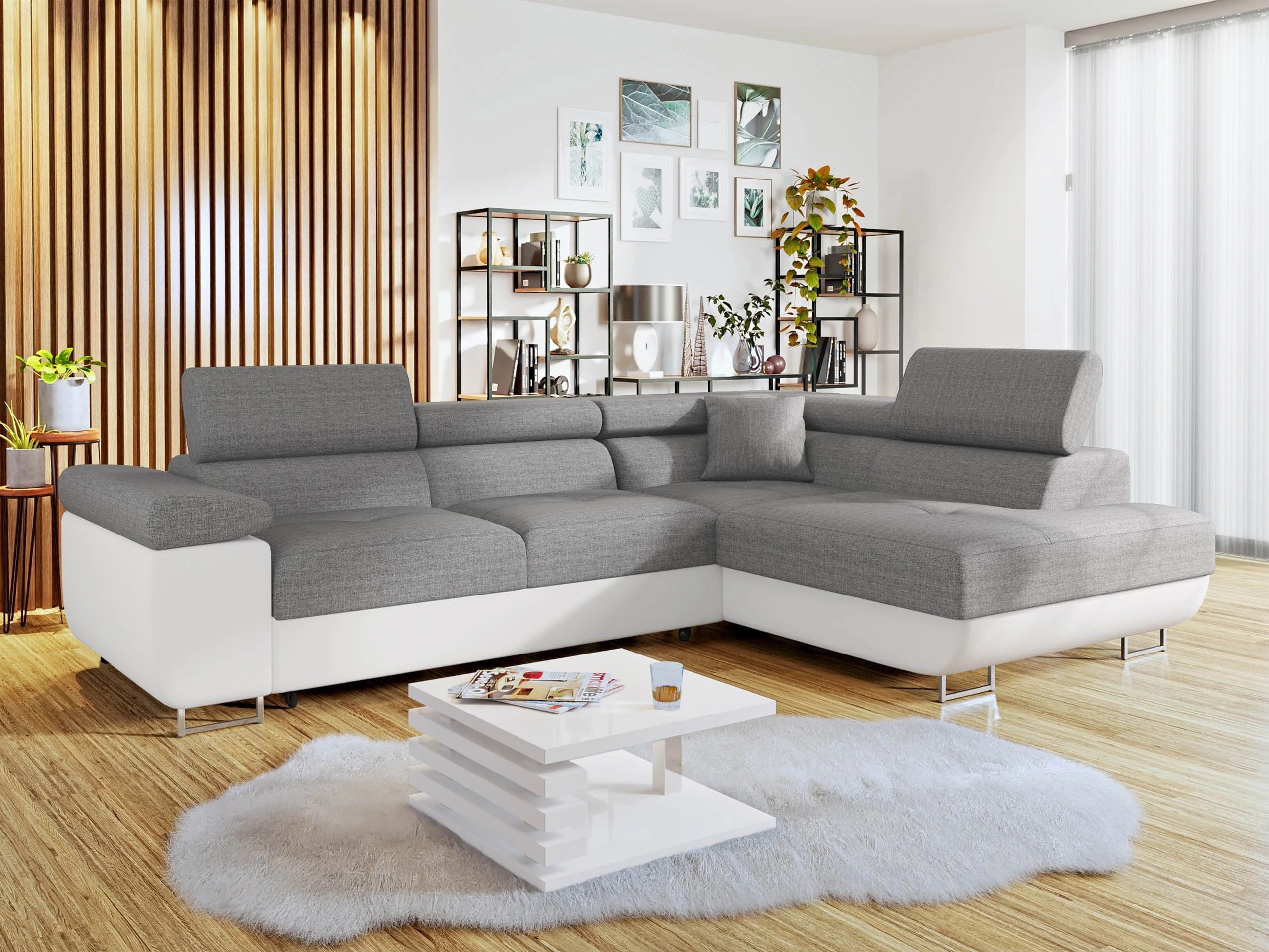 Horn­sófi Comfivo Vinetum (Soft 017 + Lux 05)