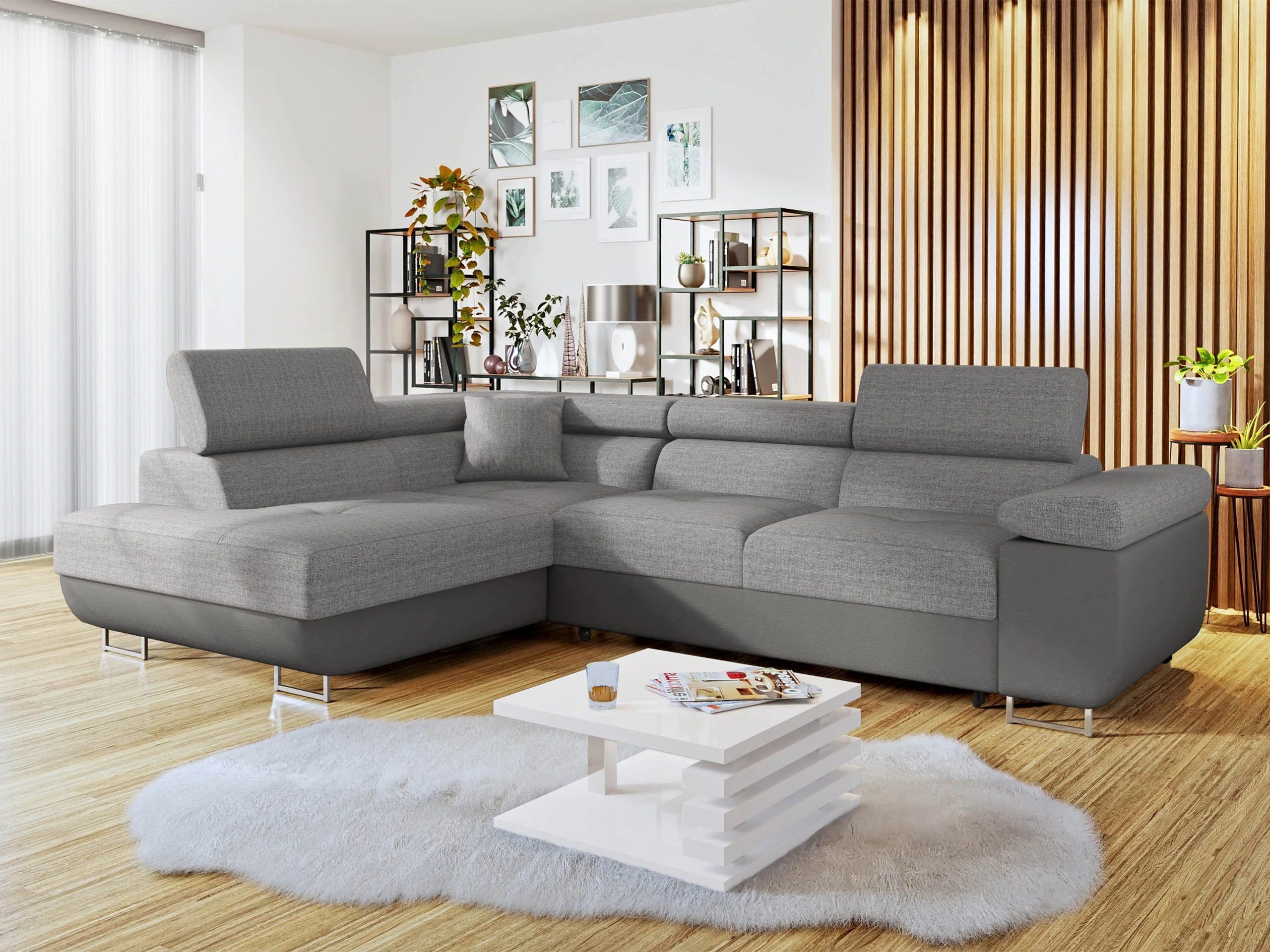 Horn­sófi Comfivo Vinetum (Soft 029 + Lux 05)