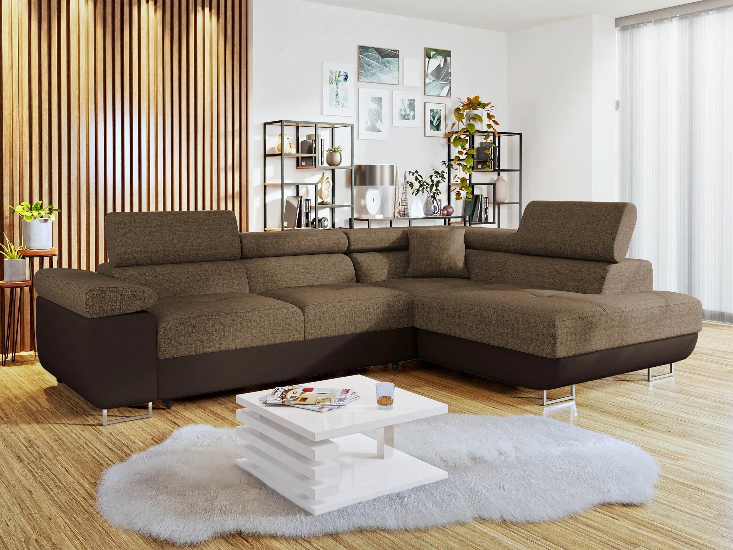 Horn­sófi Comfivo Vinetum (Soft 066 + Lux 03)