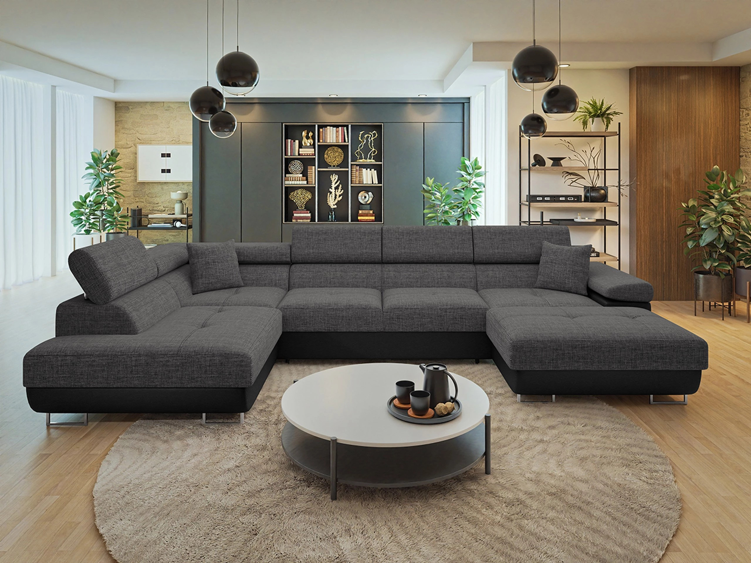 Horn­sófi Comfivo Vinetum III (Soft 011 + Lux 06)