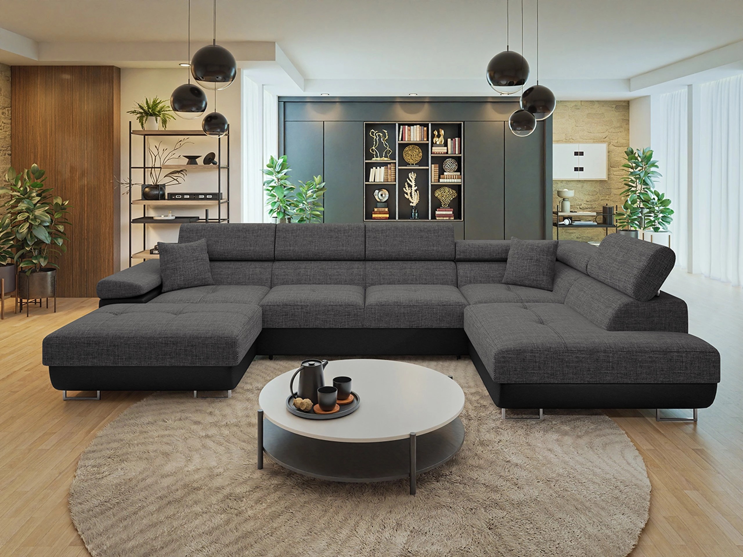 Horn­sófi Comfivo Vinetum III (Soft 011 + Lux 06)