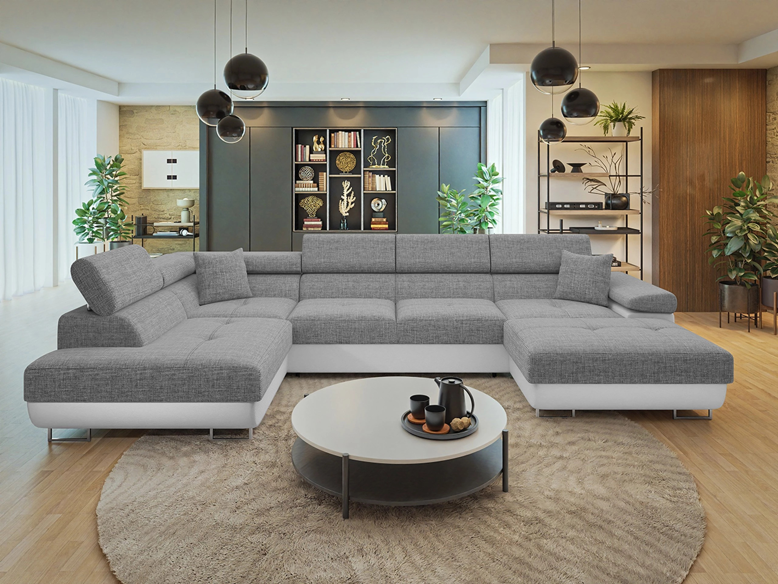 Horn­sófi Comfivo Vinetum III (Soft 017 + Lux 05)