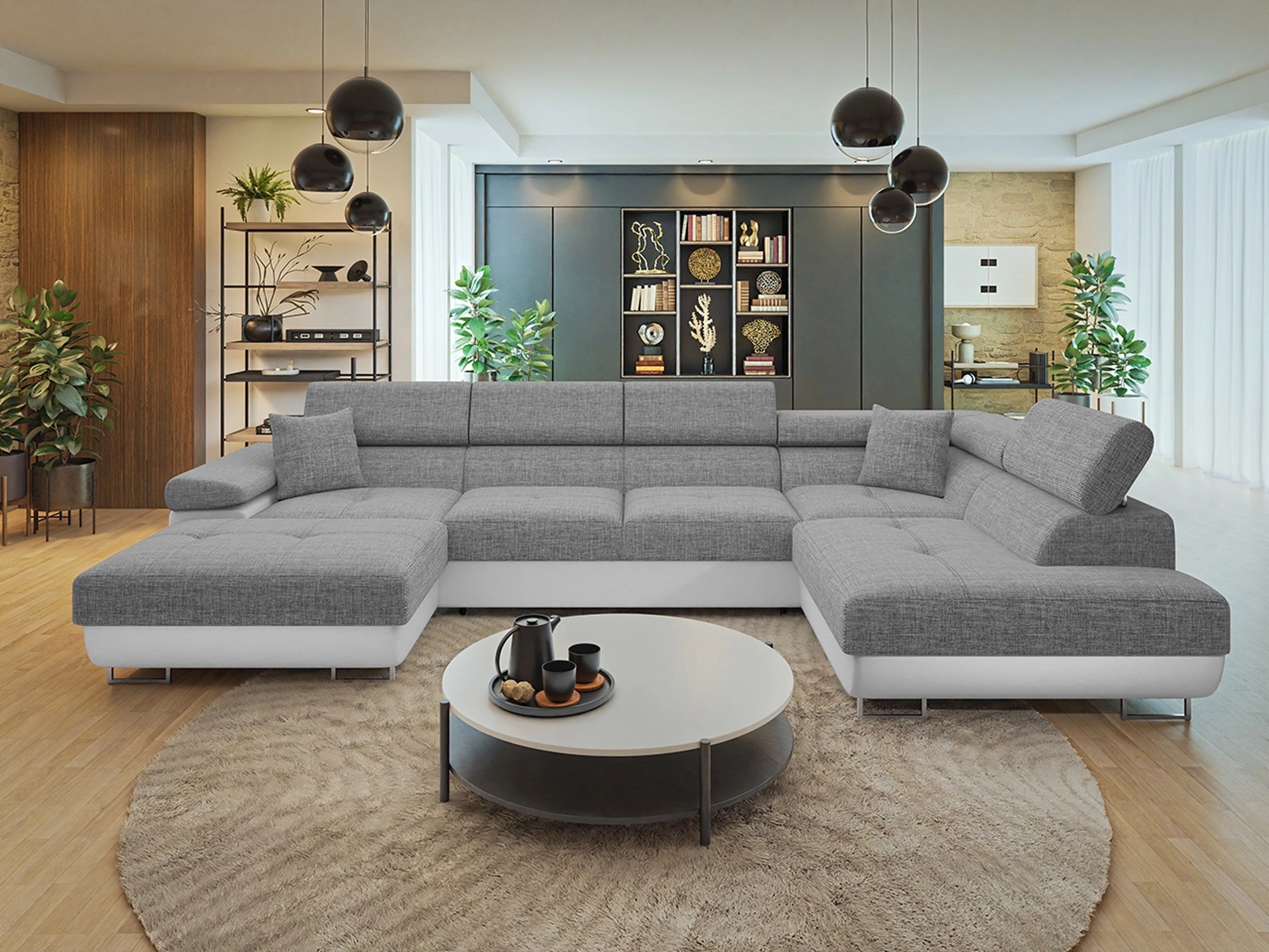 Horn­sófi Comfivo Vinetum III (Soft 017 + Lux 05)