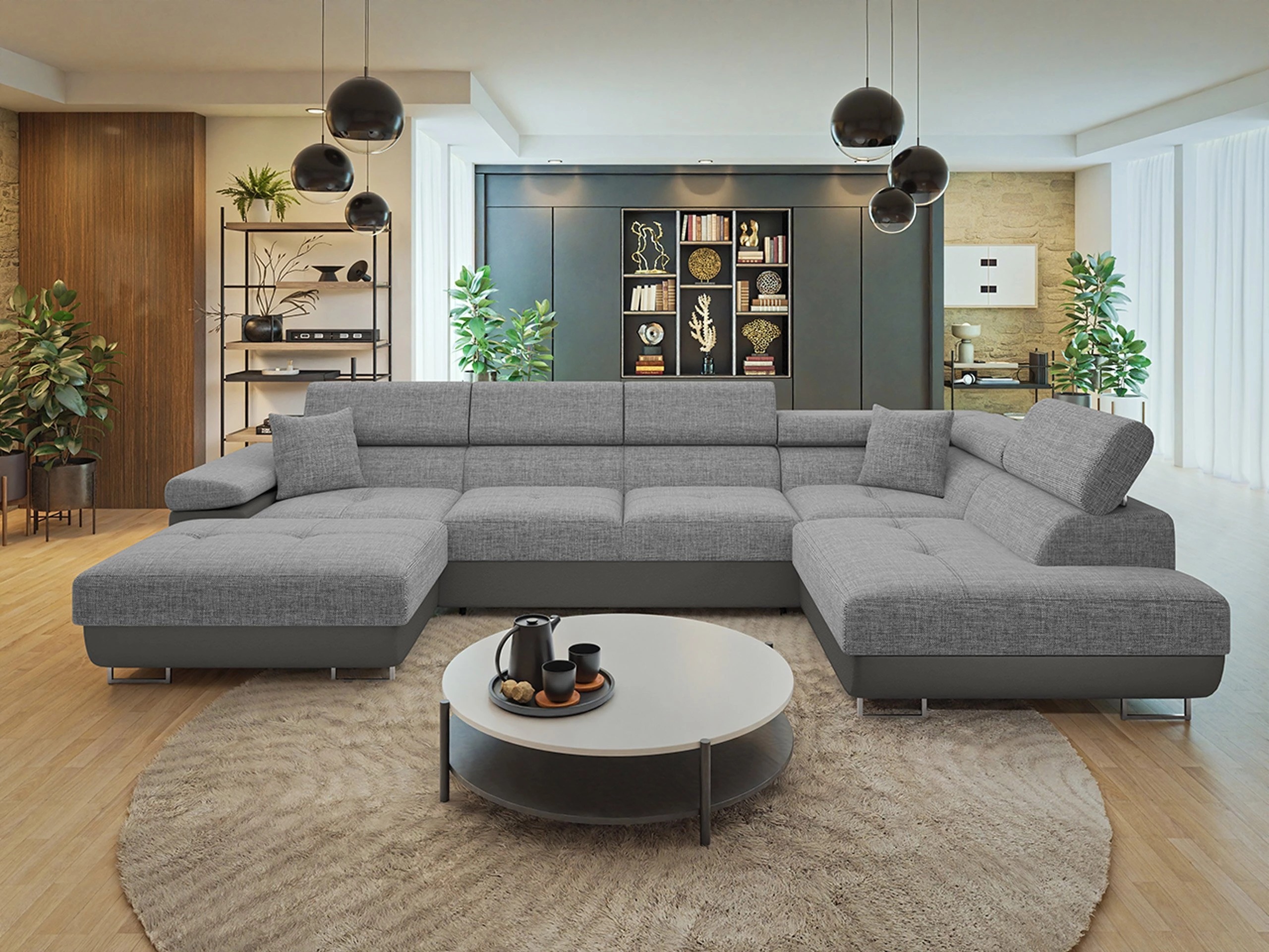 Horn­sófi Comfivo Vinetum III (Soft 029 + Lux 05)
