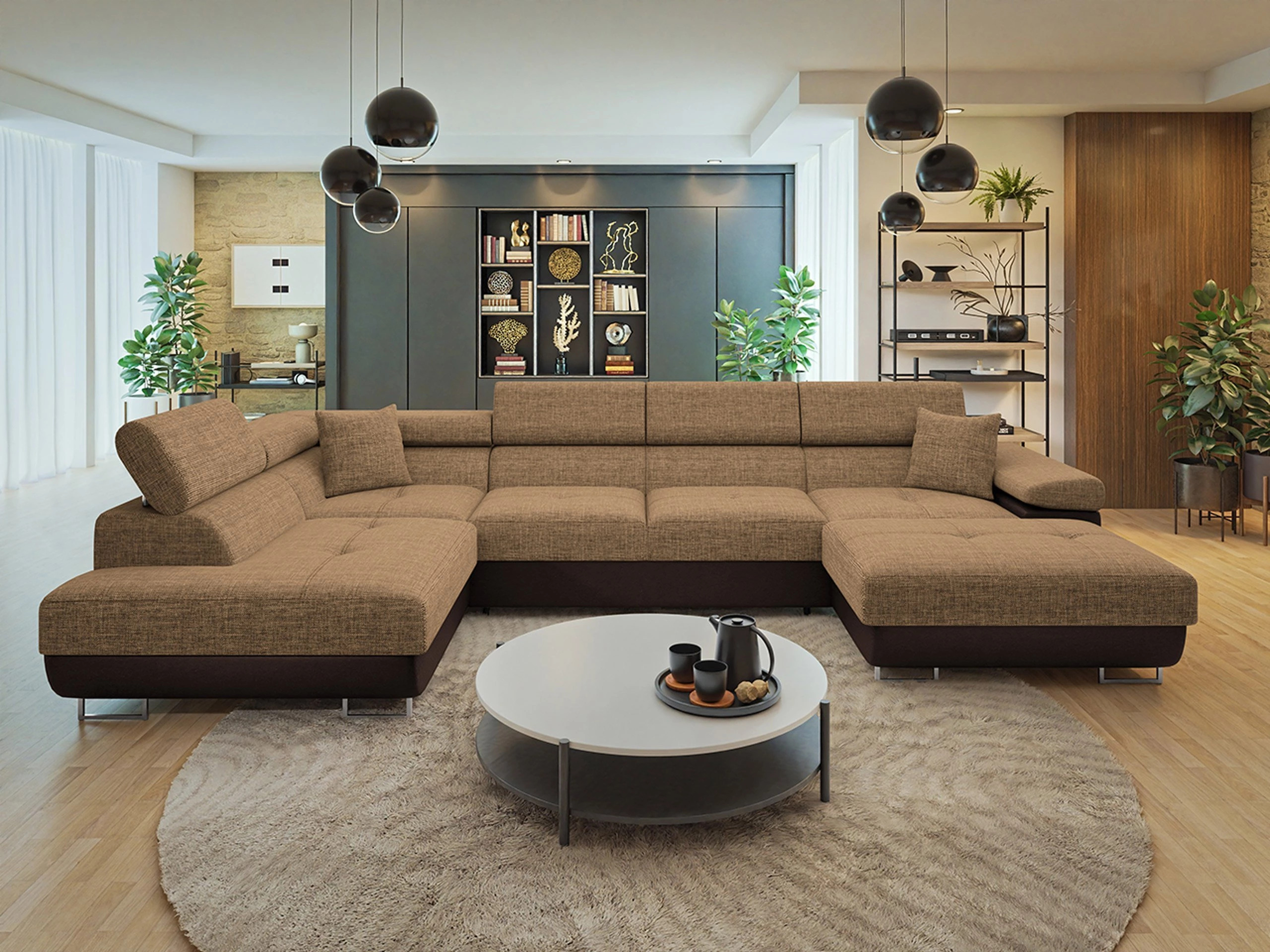 Horn­sófi Comfivo Vinetum III (Soft 066 + Lux 03)