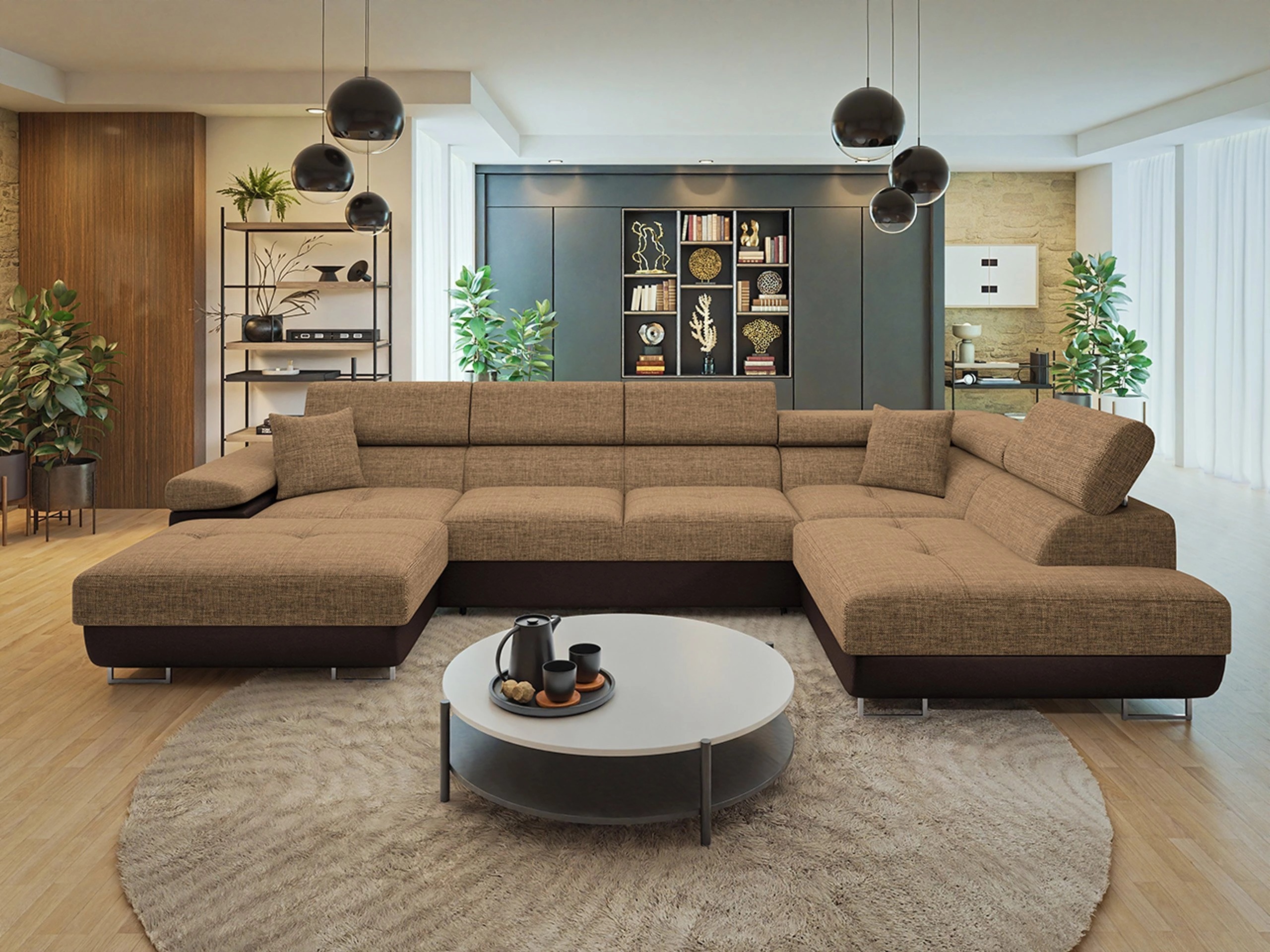 Horn­sófi Comfivo Vinetum III (Soft 066 + Lux 03)