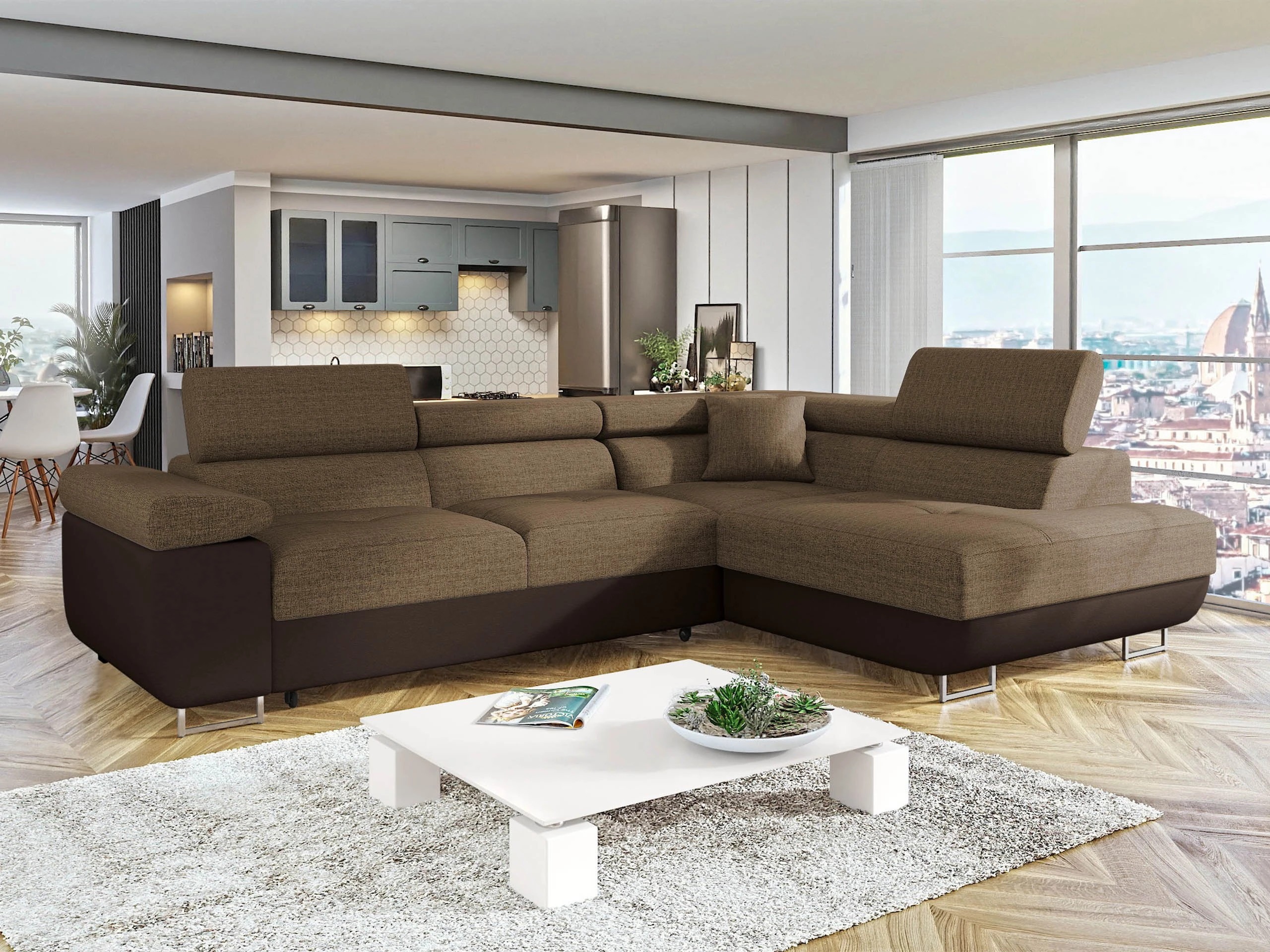 Horn­sófi Comfivo Vinetum (Soft 066 + Lux 03)