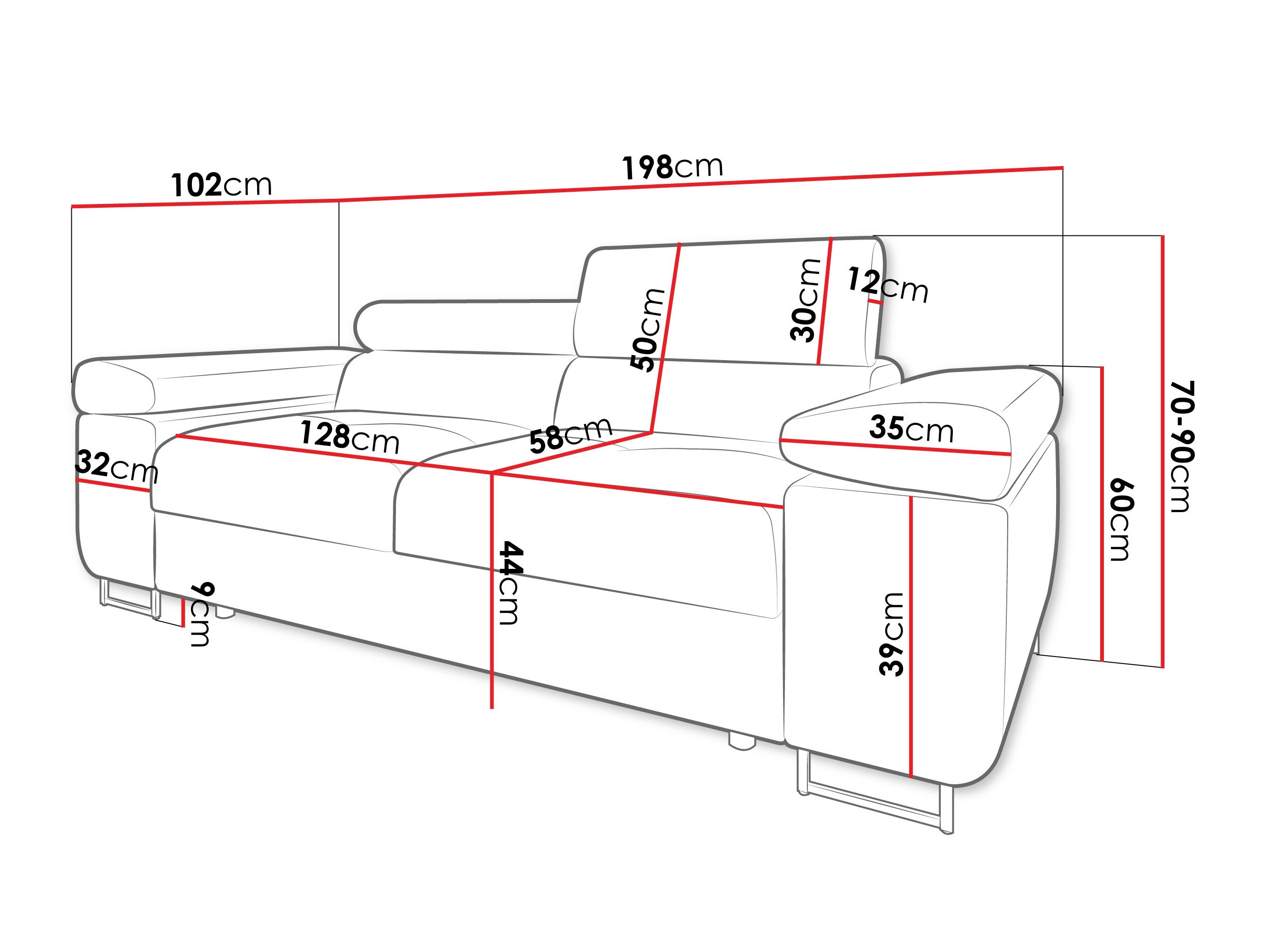 Sófi Comfivo Vinetum II (Soft 011 + Lux 06)