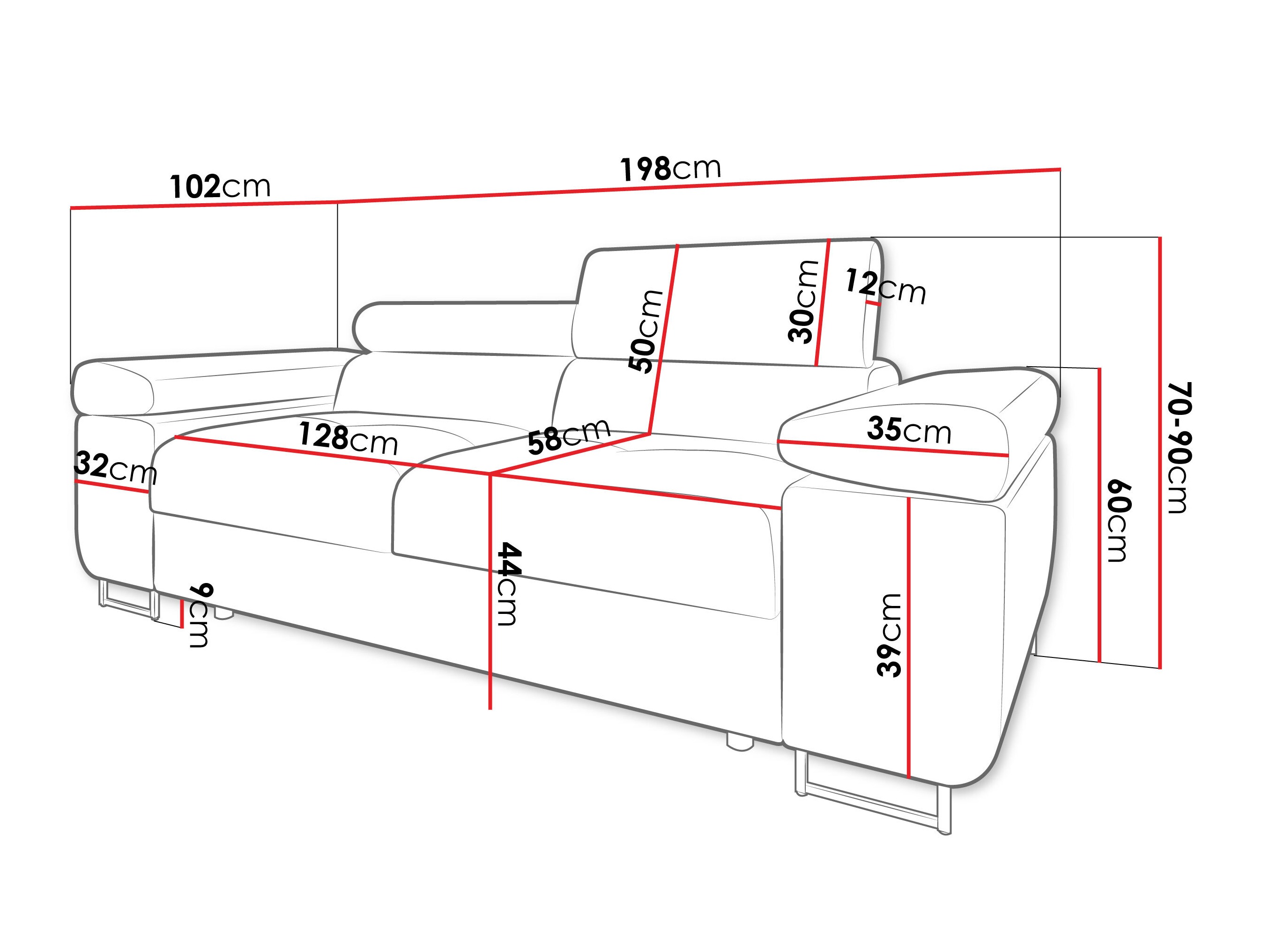 Sófi Comfivo Vinetum II (Soft 066 + Lux 03)
