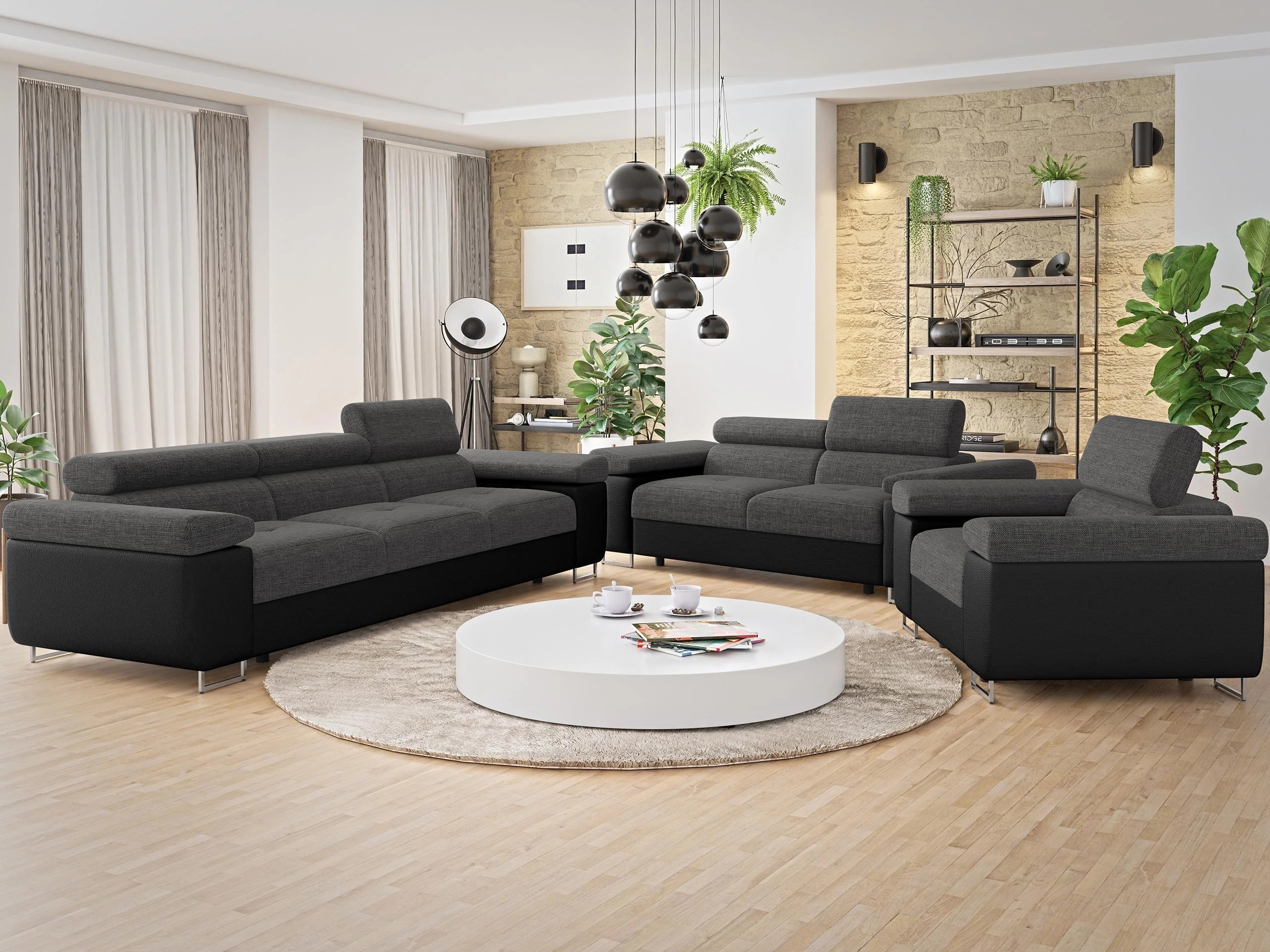 Bólstrað húsganasett Comfivo Vinetum (Soft 011 + Lux 06)