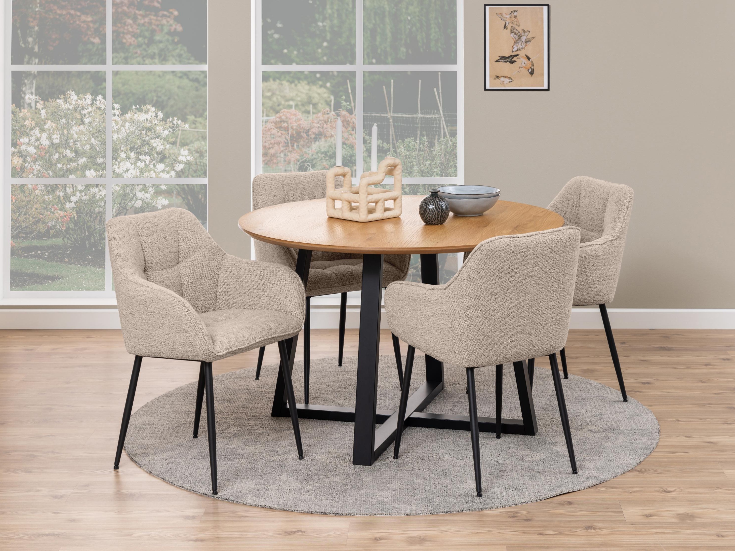 Stóll Norsica 454 (Beige + Svartur)