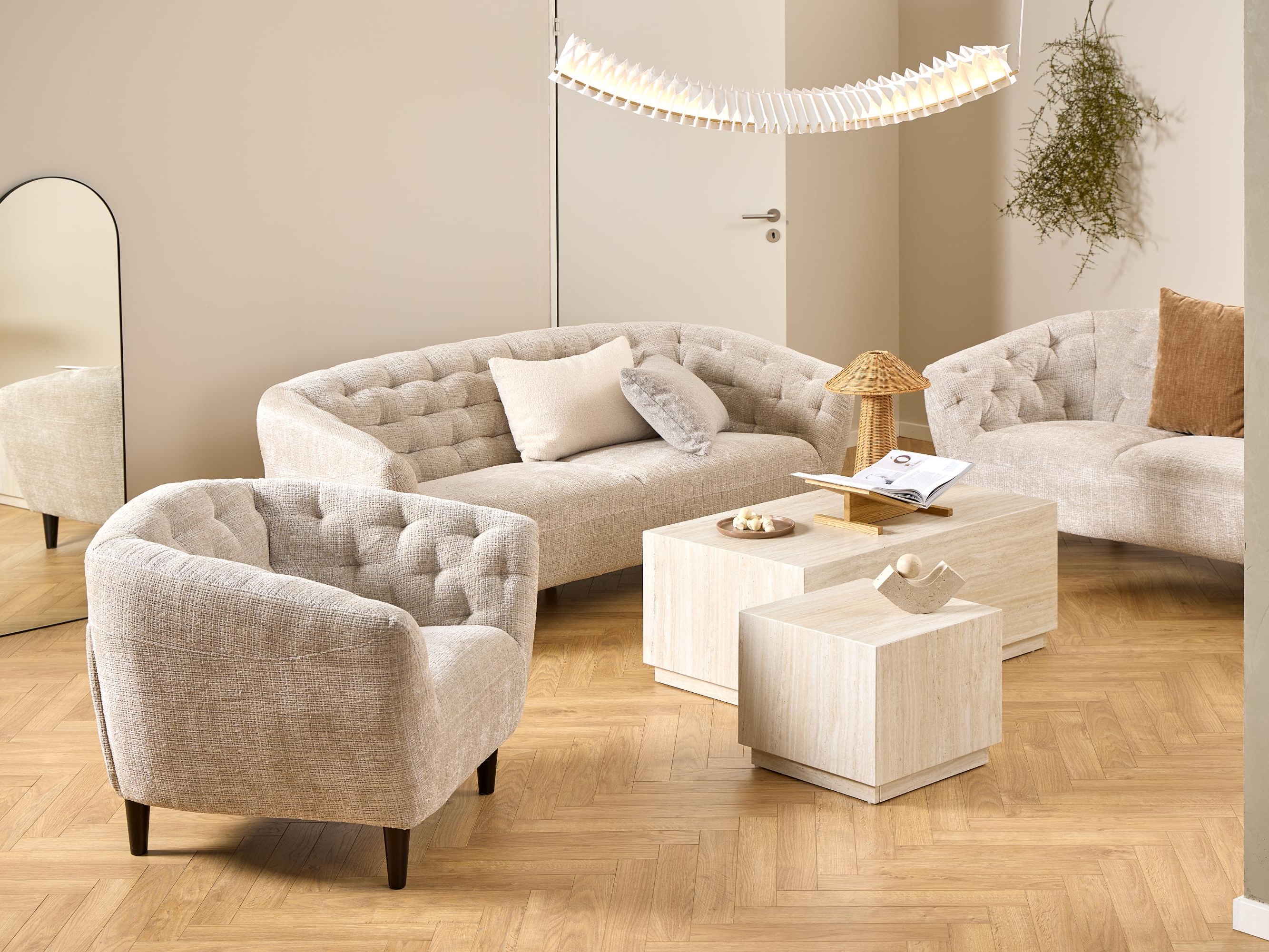 Sett af sófaborðum Norsica 894 (Beige)