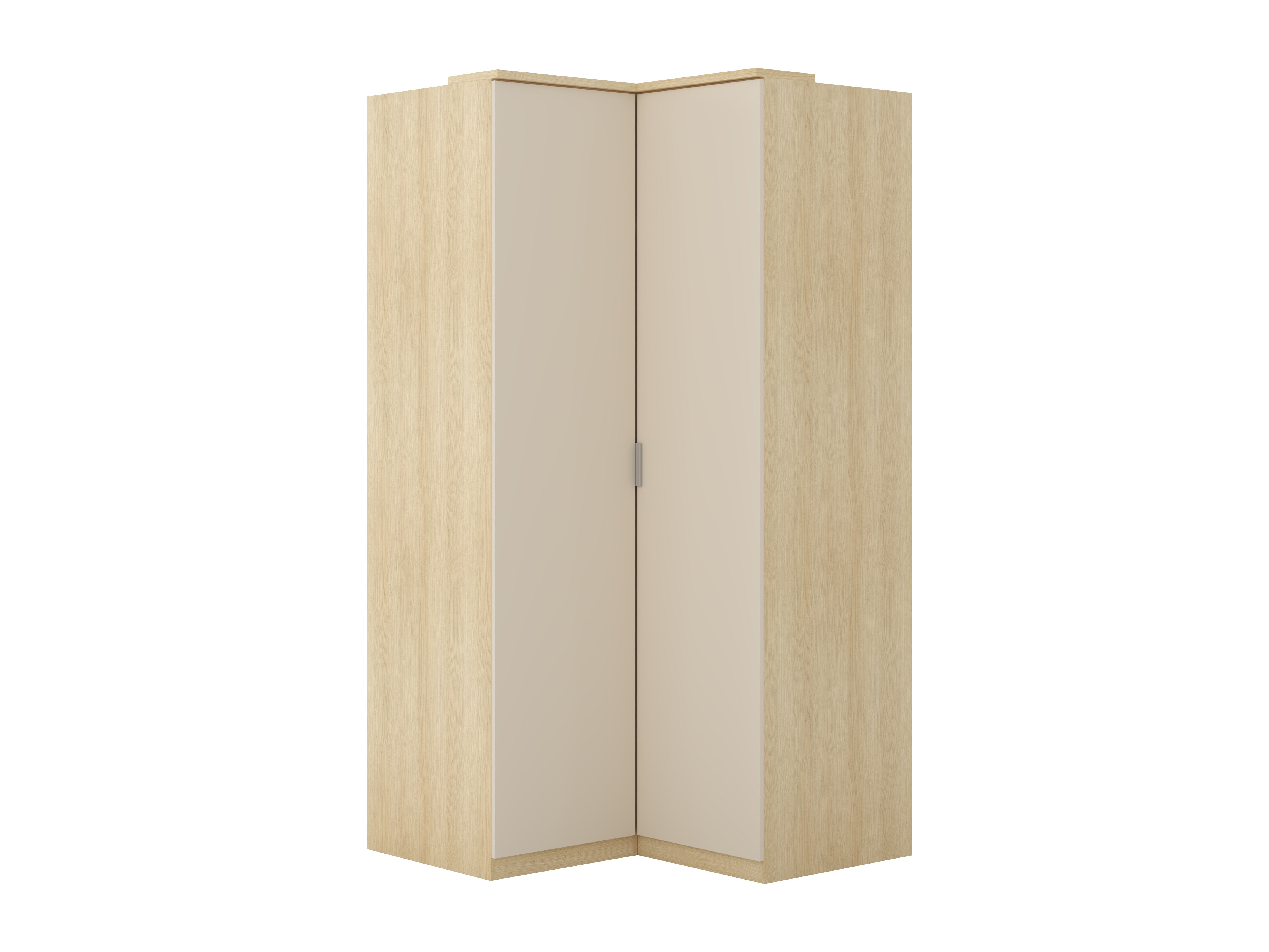 Hornfataskápur Nolcala 107 (Eik + Beige)