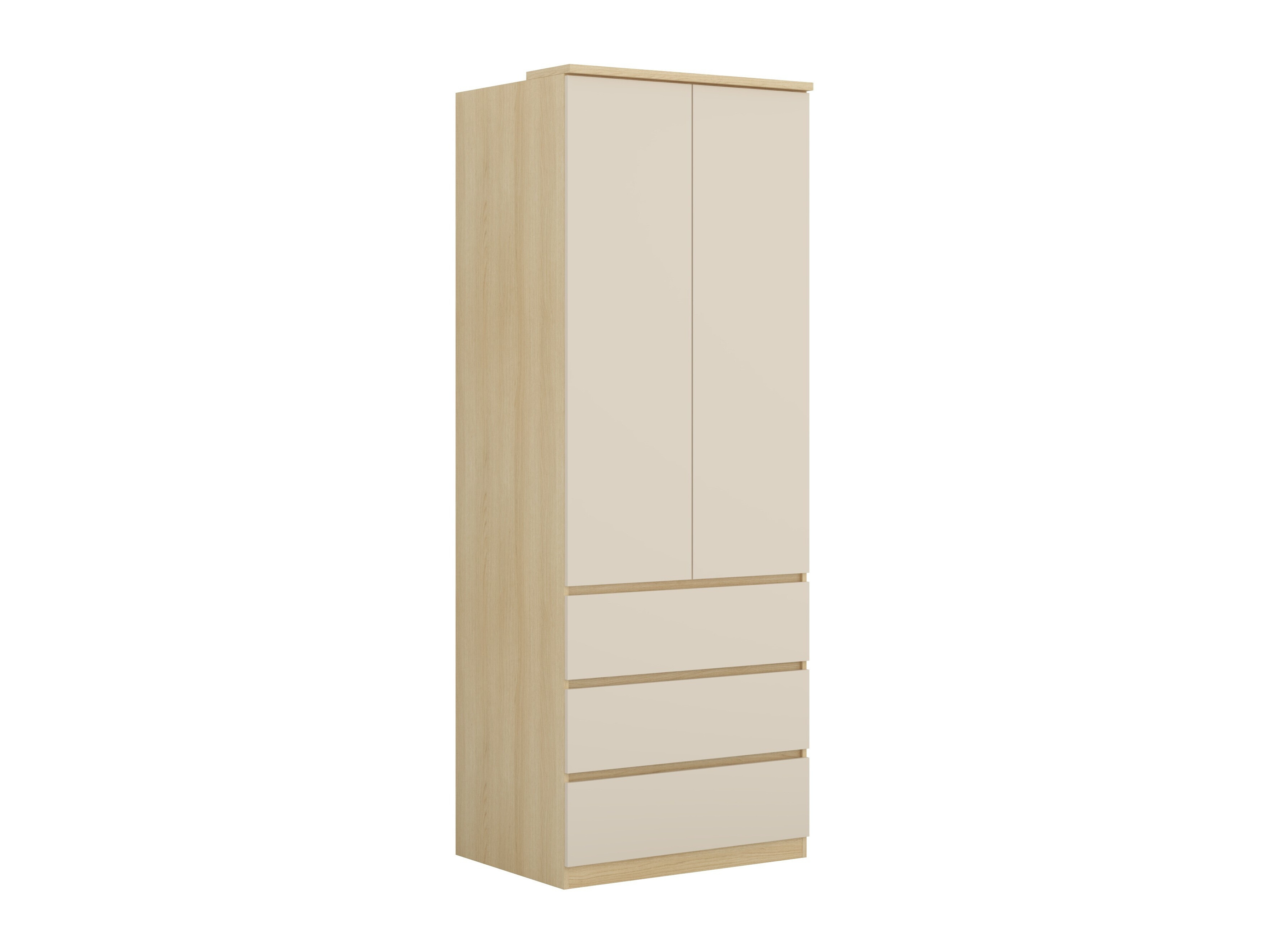 Fataskápur Nolcala 110 (Eik + Beige)