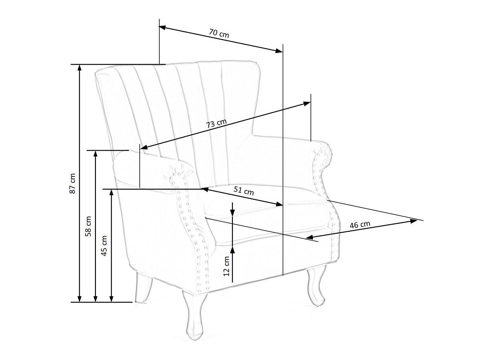 Hægindastóll Houston 1105 (Grár)