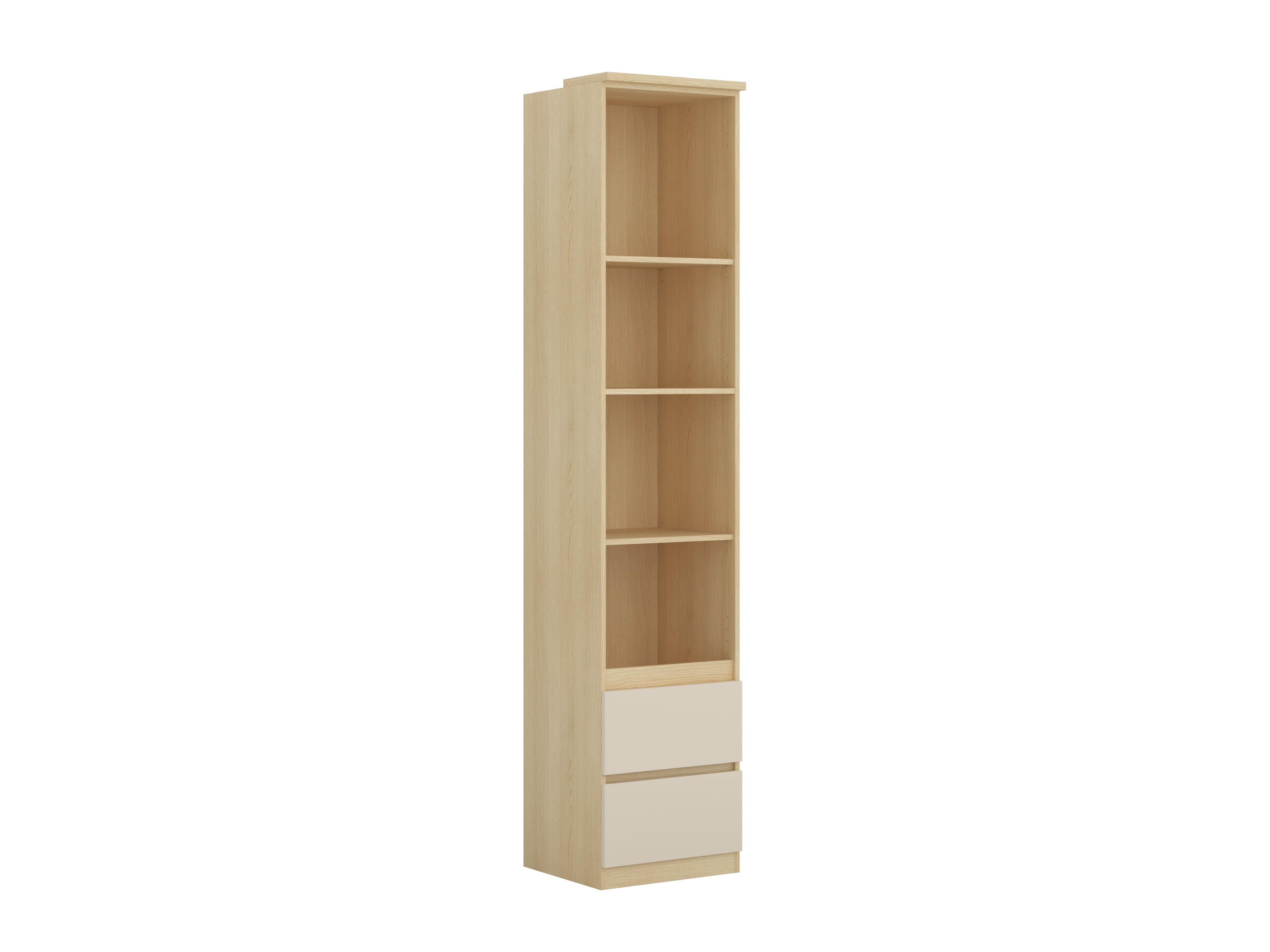 Bókahilla Nolcala 111 (Eik + Beige)