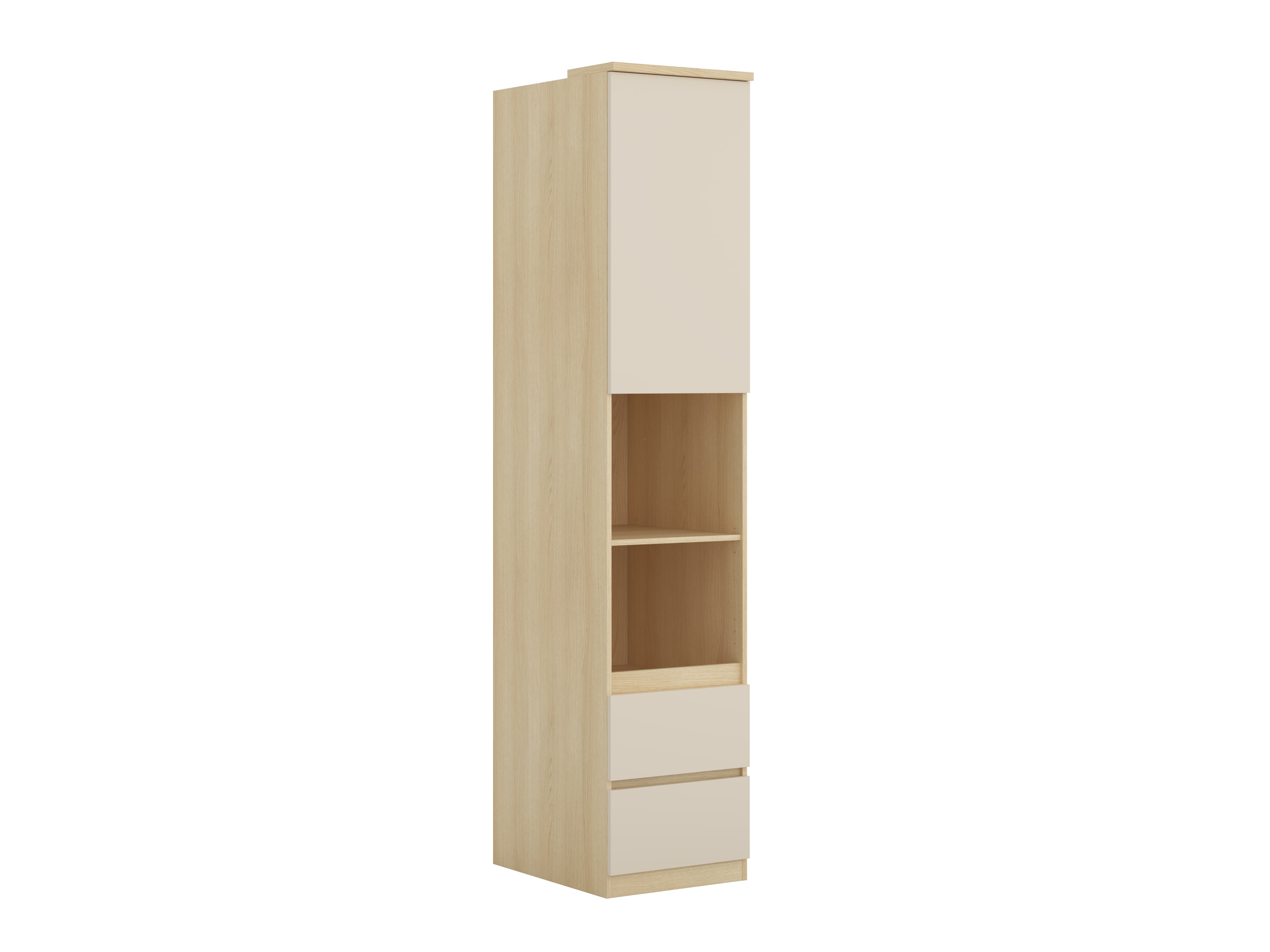 Bókahilla Nolcala 118 (Eik + Beige)