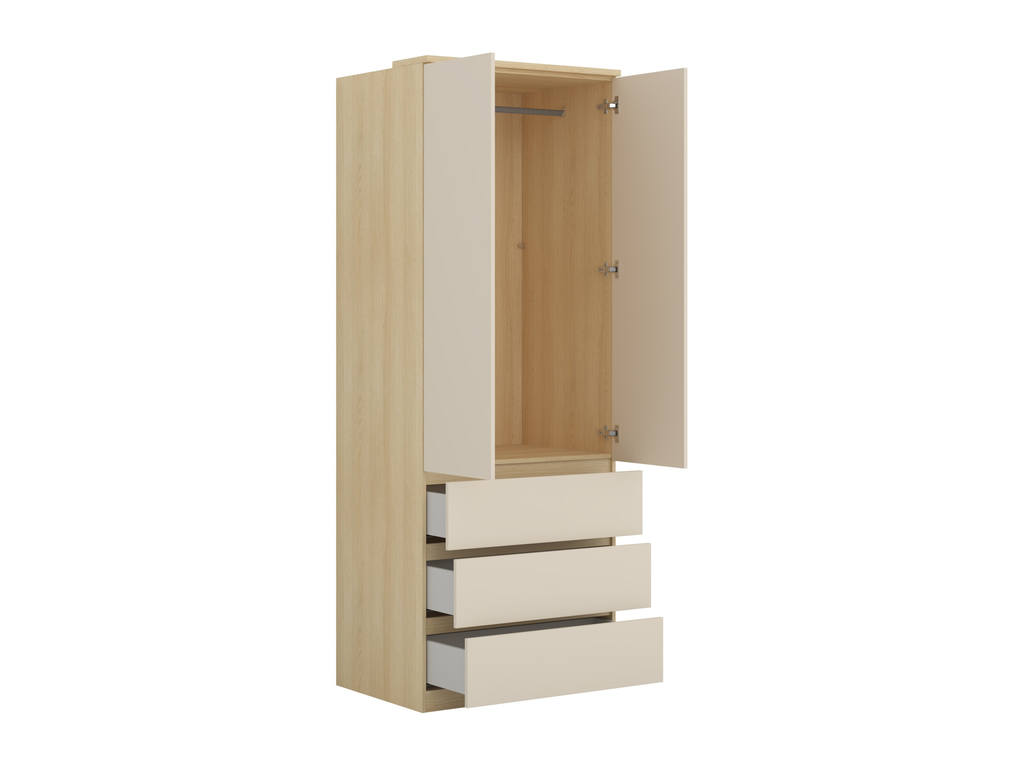 Húsgagnasett Nolcala 123 (Eik + Beige)