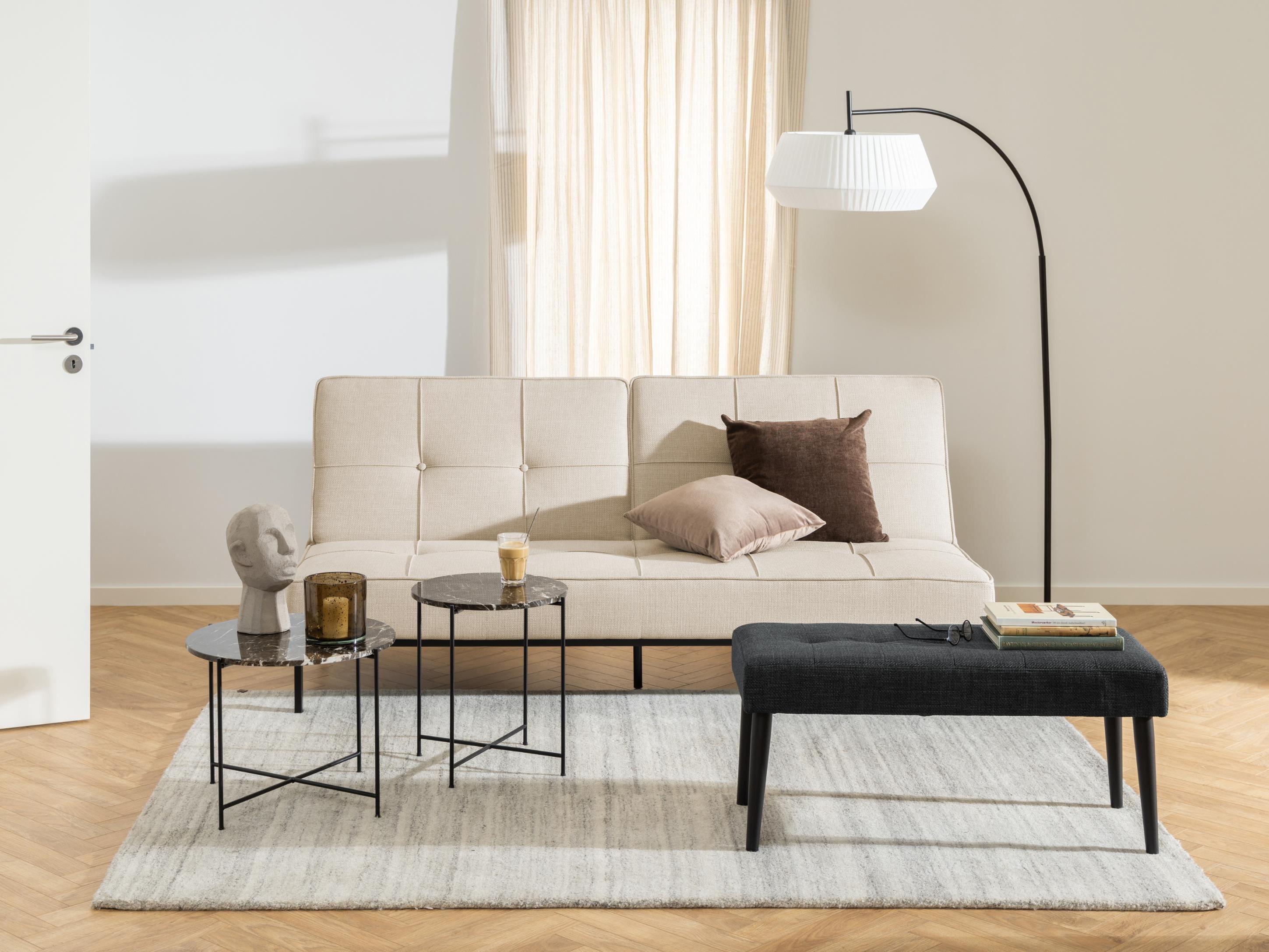 Svefnsófi Norsica 243 (Beige)