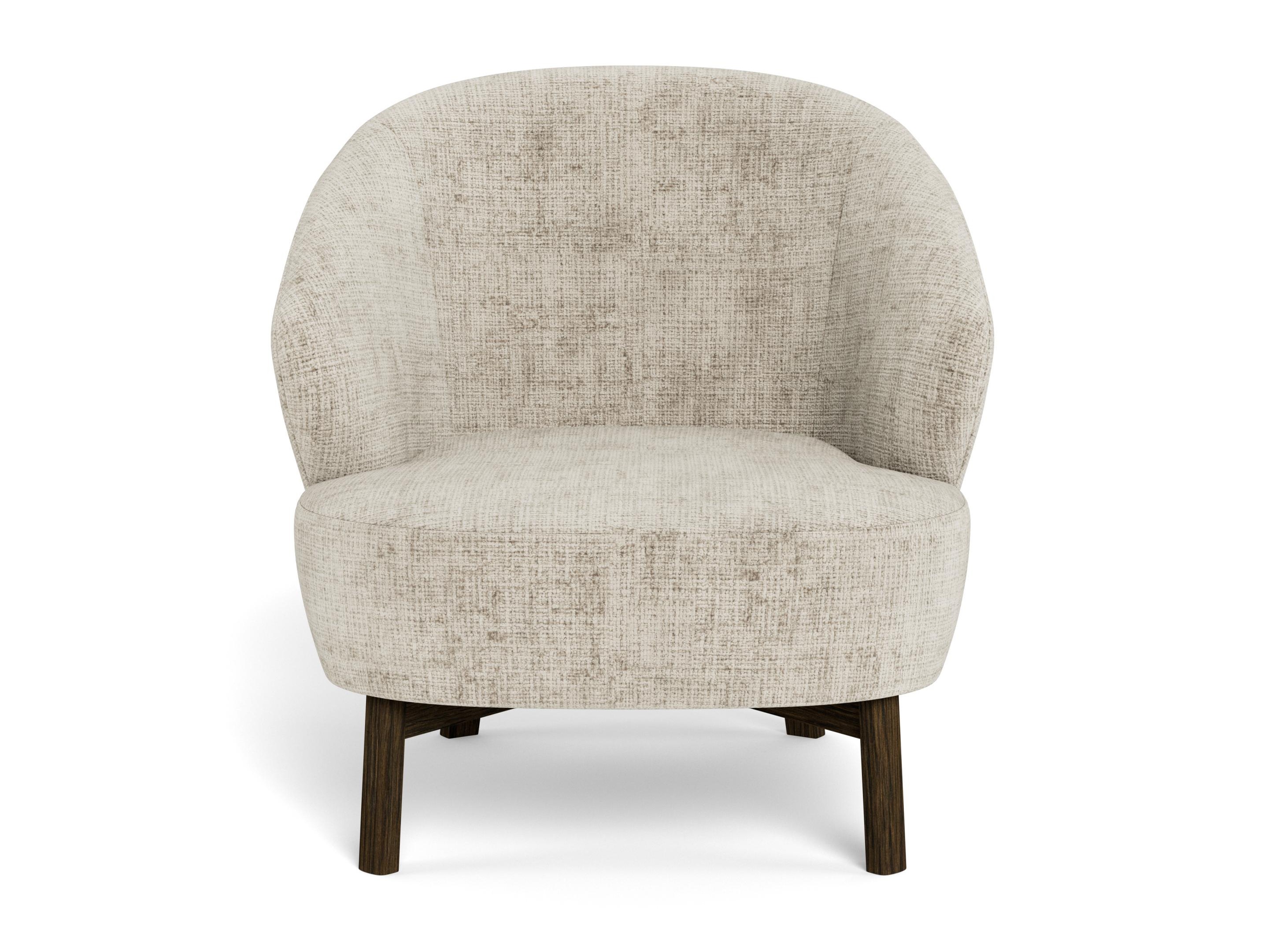 Hægindastóll Norsica 1064 (Beige + Dökk eik)