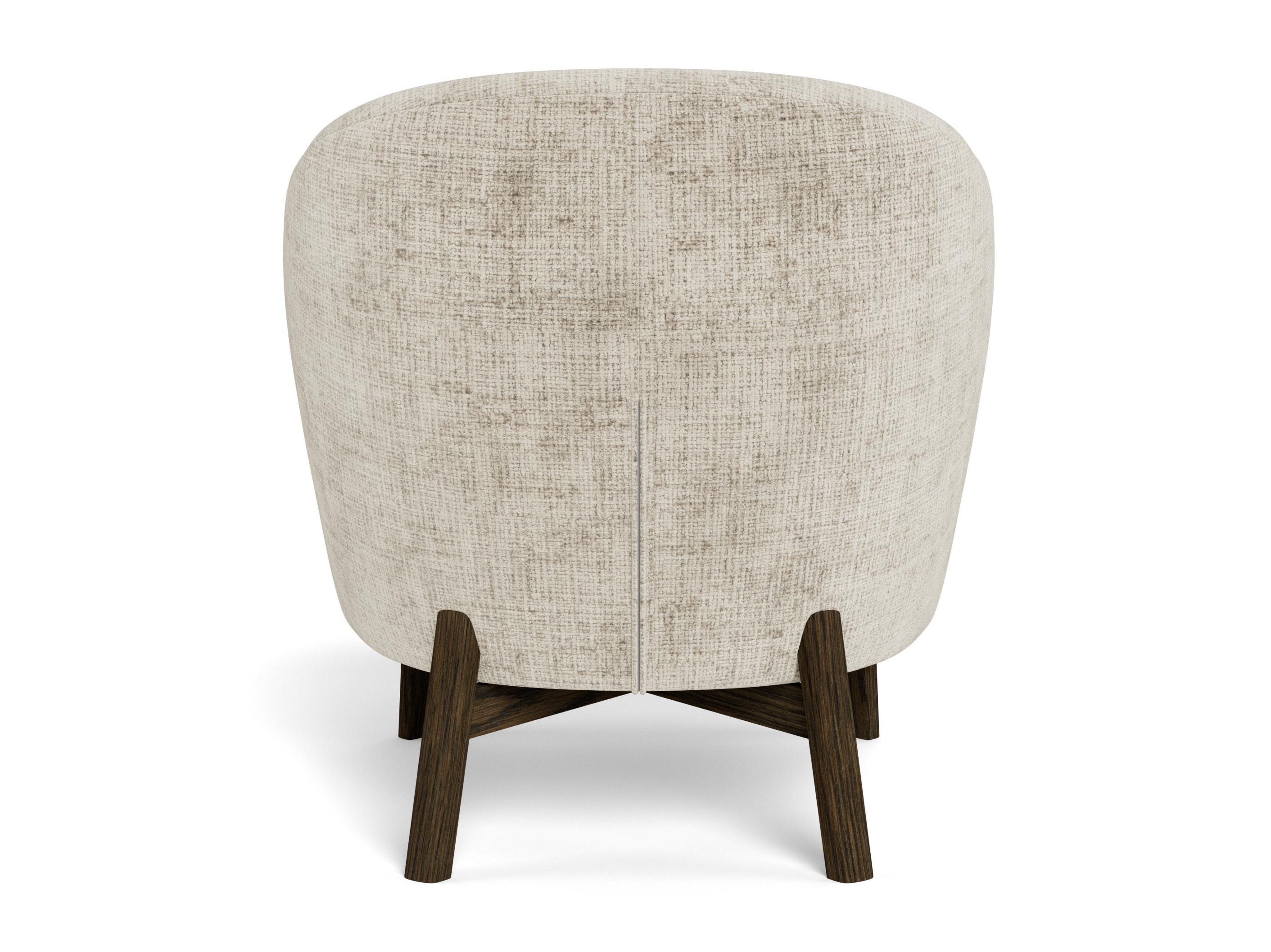 Hægindastóll Norsica 1064 (Beige + Dökk eik)