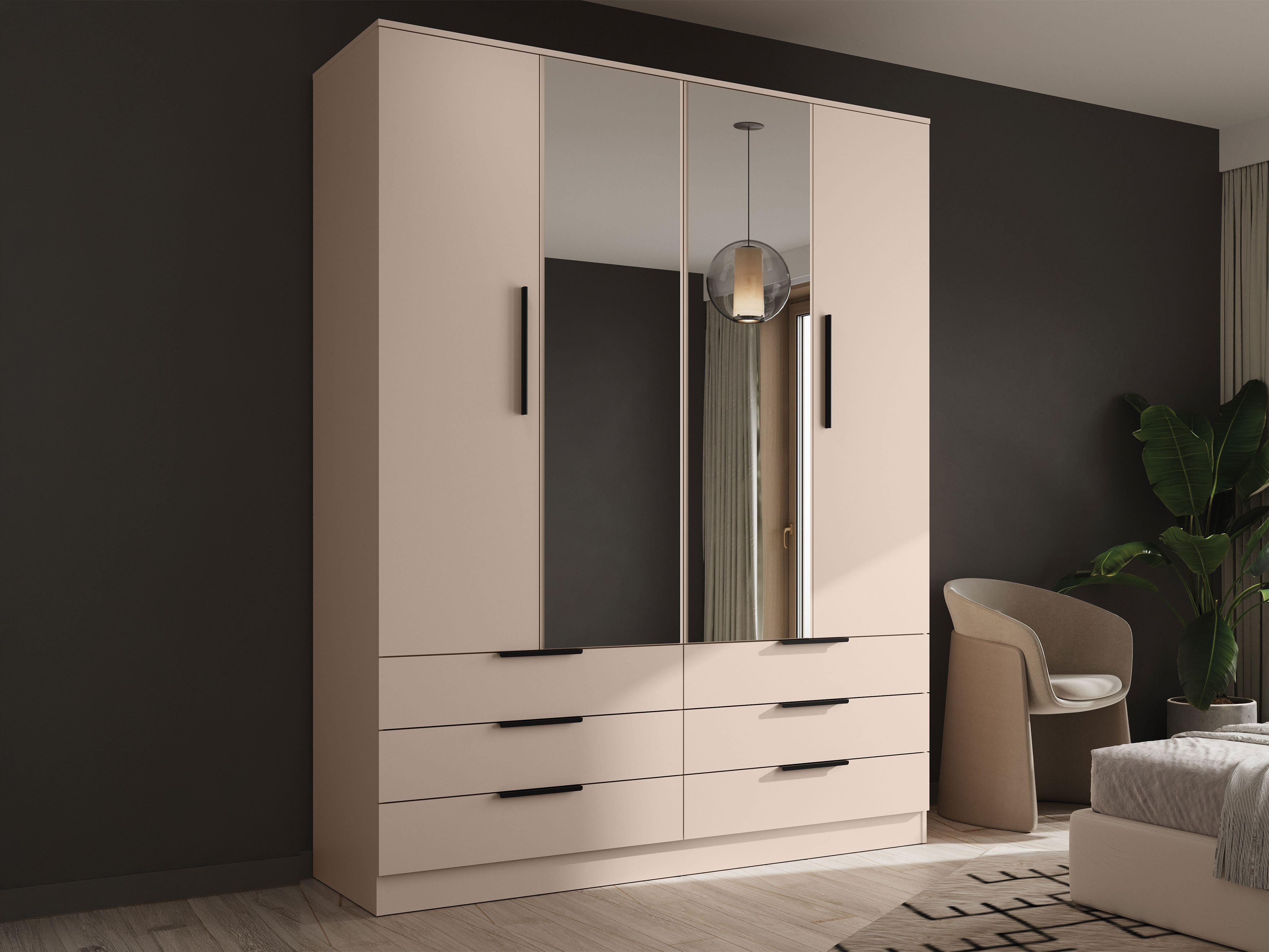 Fataskápur Fresno 182 (Beige)
