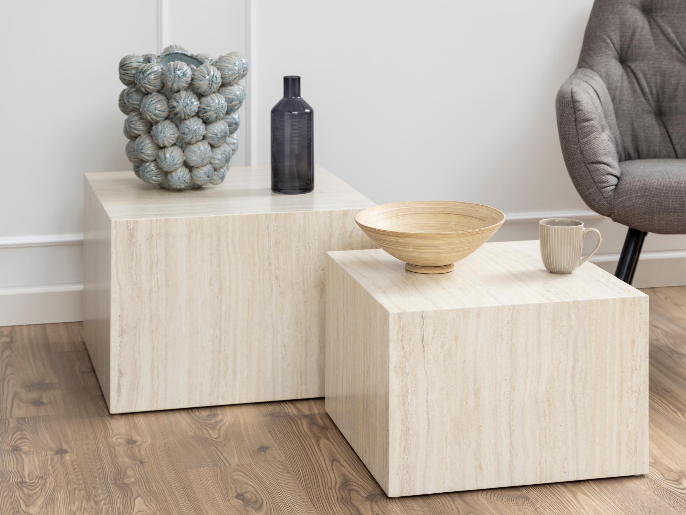 Sett af sófaborðum Norsica 603 (Beige)