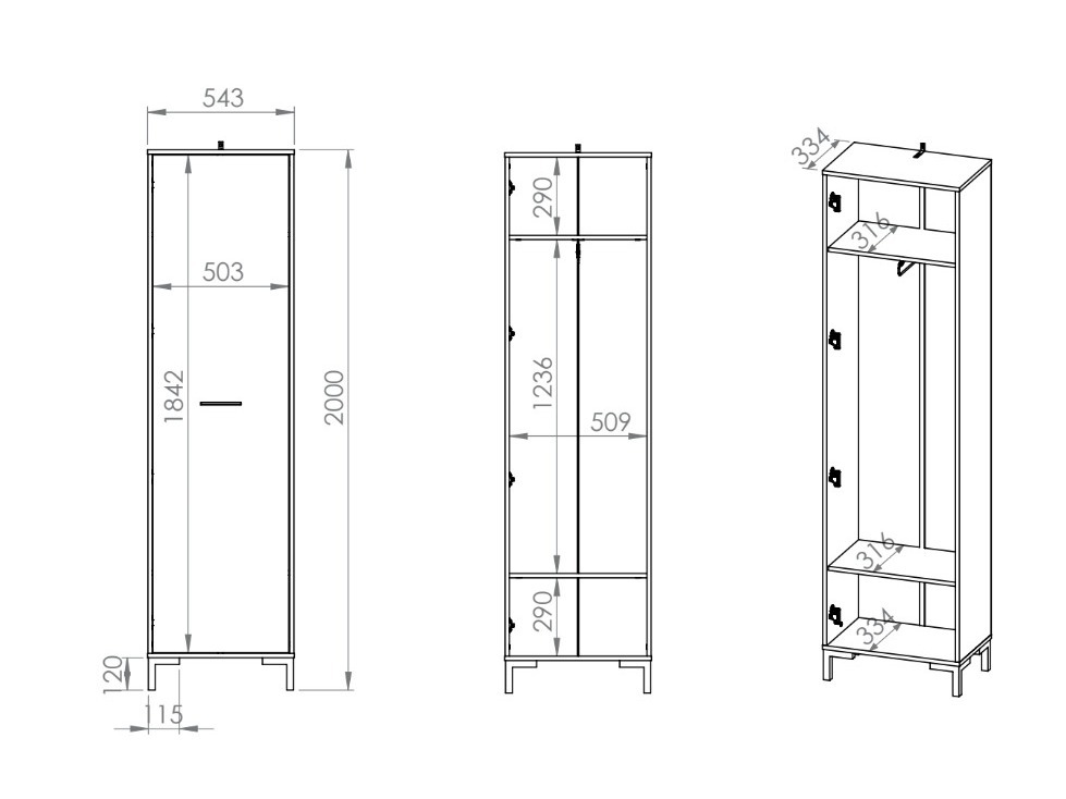 Forstofusett Fiolevo 106