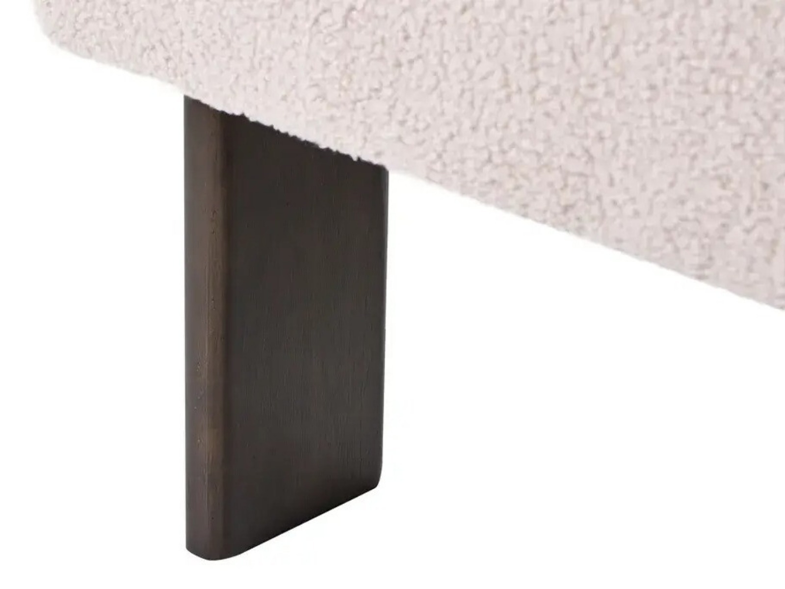 Bólstraður bekkur Berwyn 2709 (Beige + Dökkur viður)