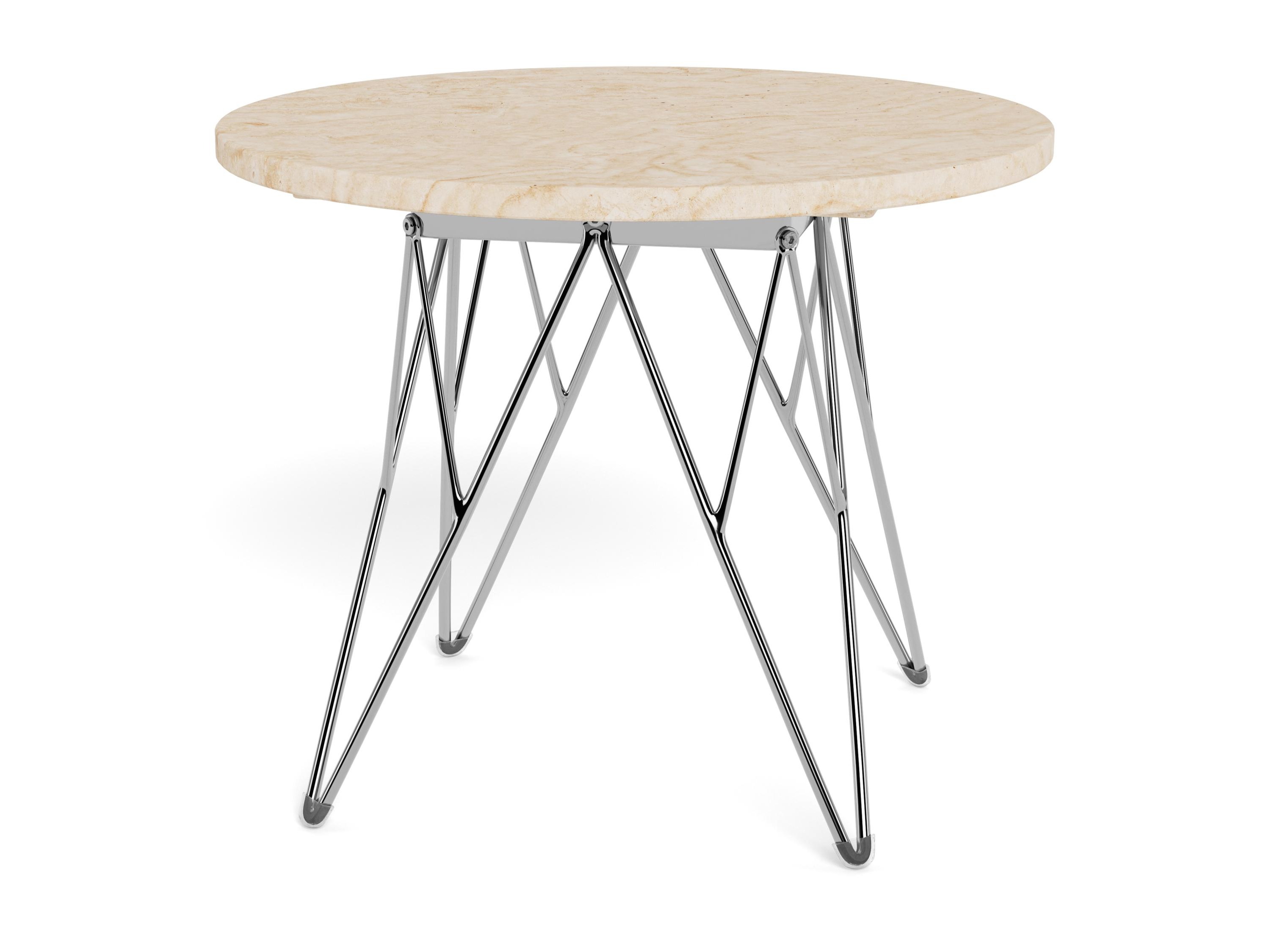 Sófaborð Norsica 819 (Beige + Silfur)