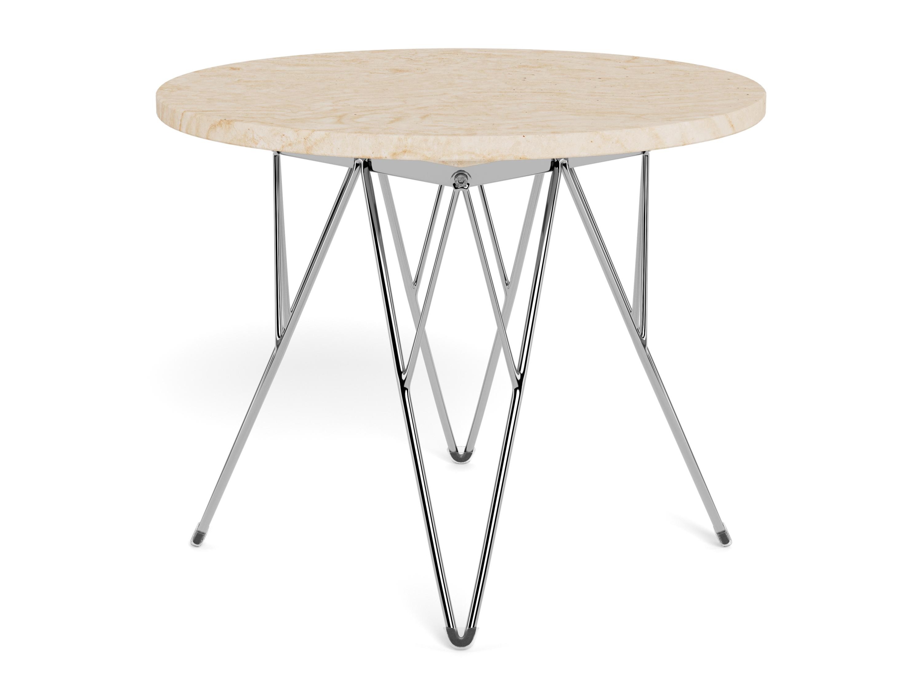 Sófaborð Norsica 819 (Beige + Silfur)