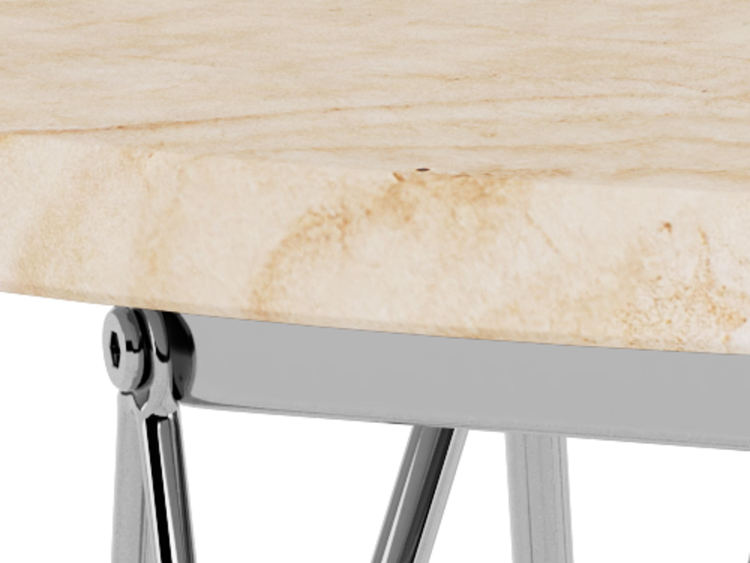 Sófaborð Norsica 819 (Beige + Silfur)