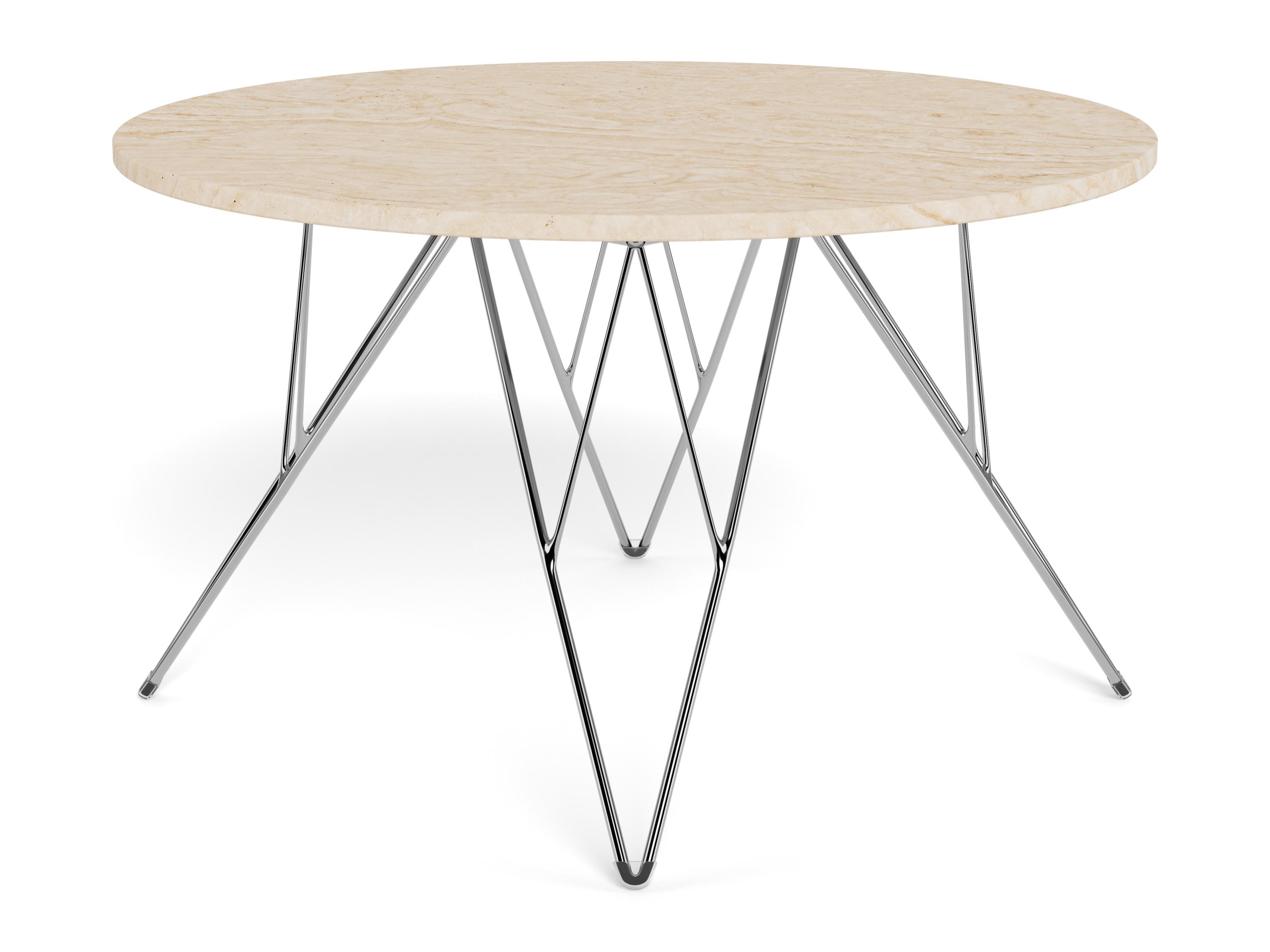 Sófaborð Norsica 820 (Beige + Silfur)