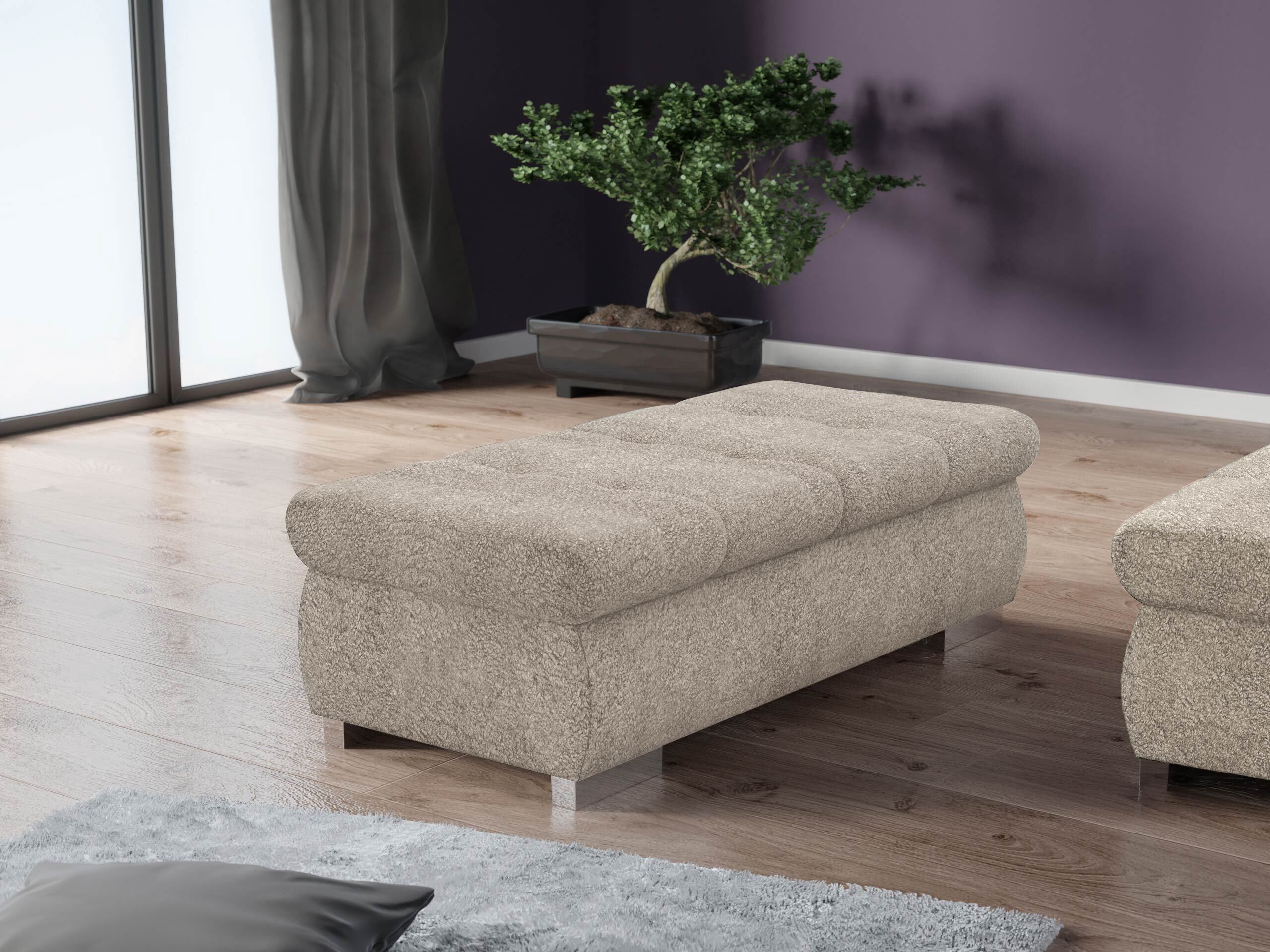 Bólstraður bekkur Comfivo Nitor I (Coral 50)