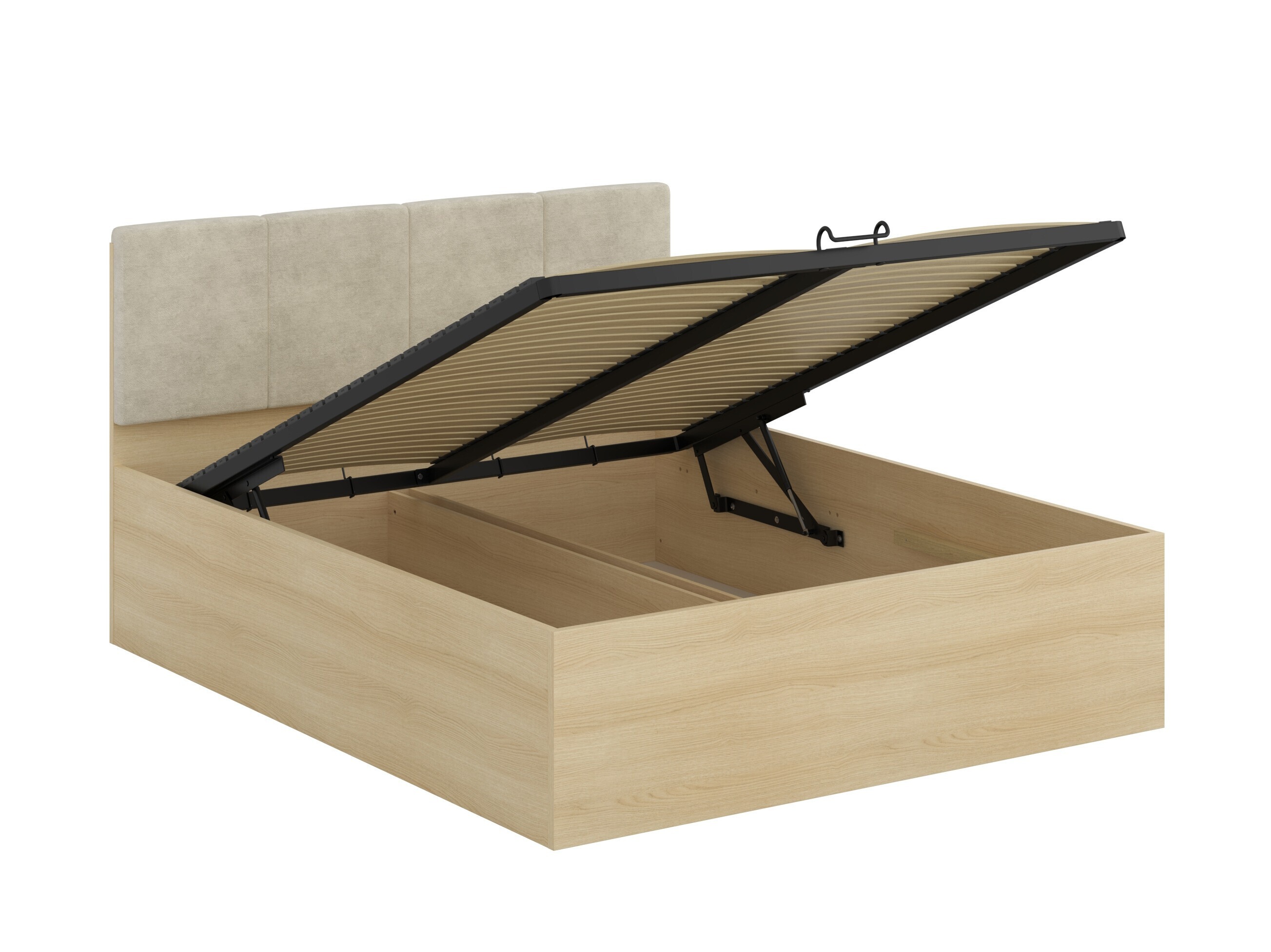 Svefnherbergissett Nolcala 125 (Eik + Beige)