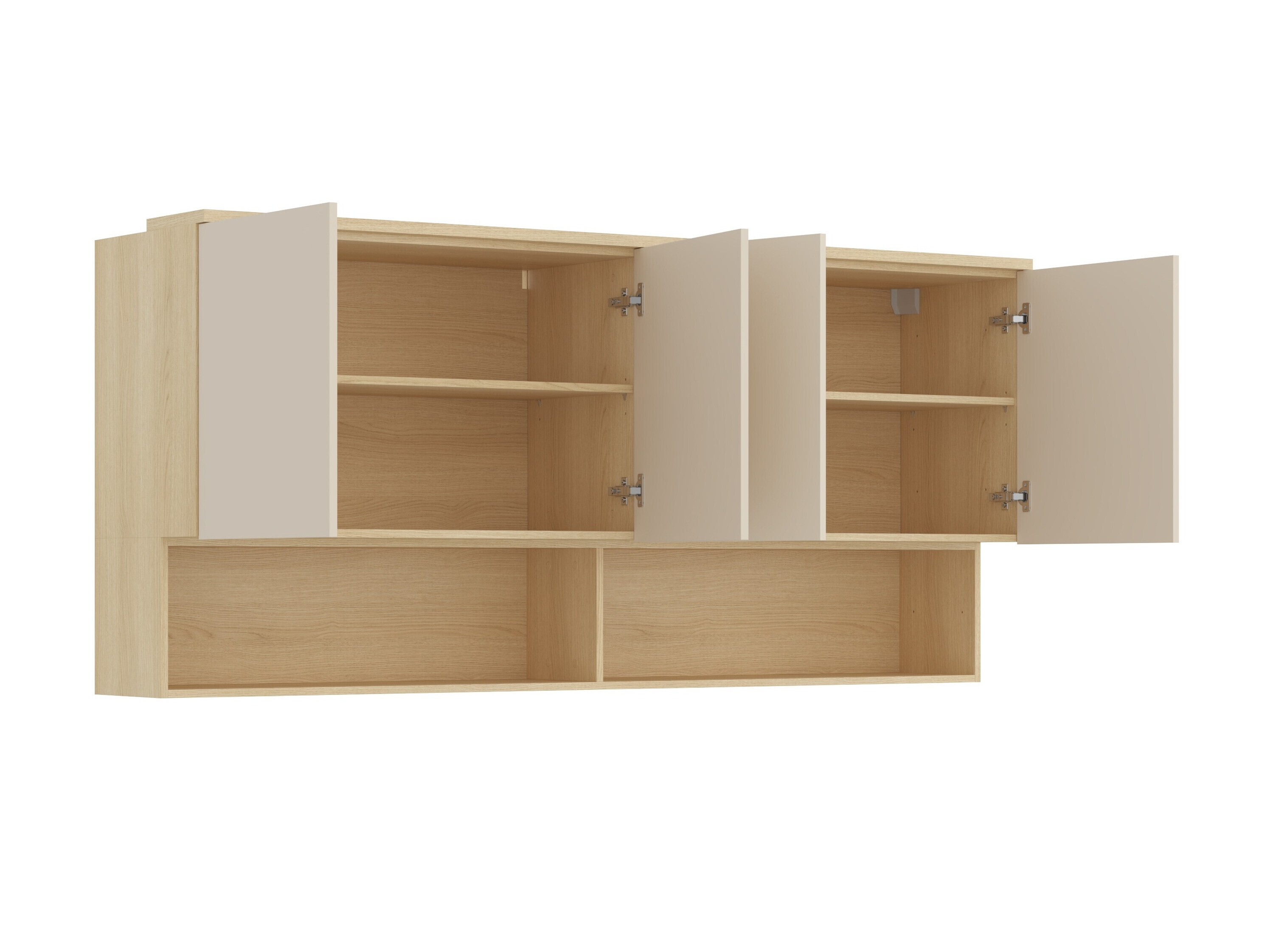 Svefnherbergissett Nolcala 126 (Eik + Beige)