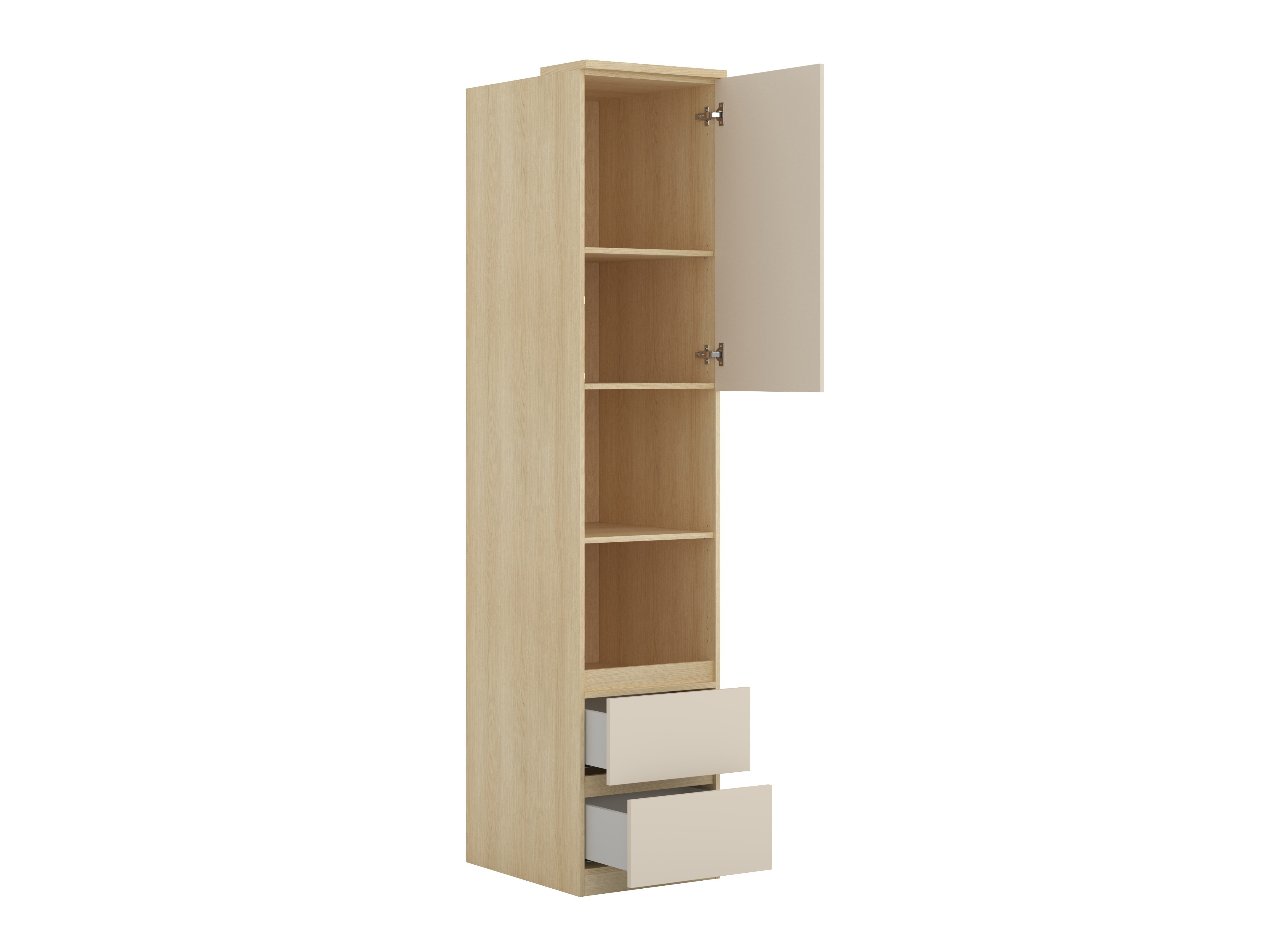 Svefnherbergissett Nolcala 126 (Eik + Beige)