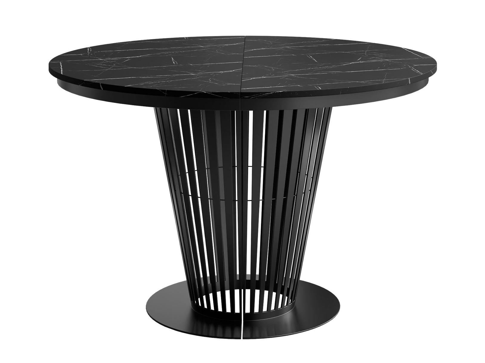 Borð Oswego 179 (Svartur + Svartur marmari)