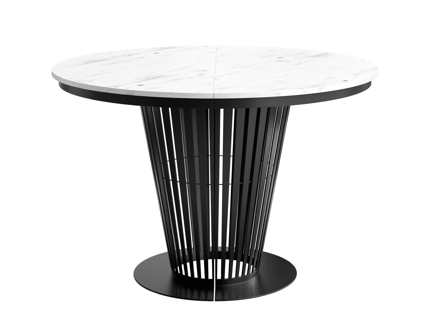 Borð Oswego 181 (Svartur + Hvítur marmari)