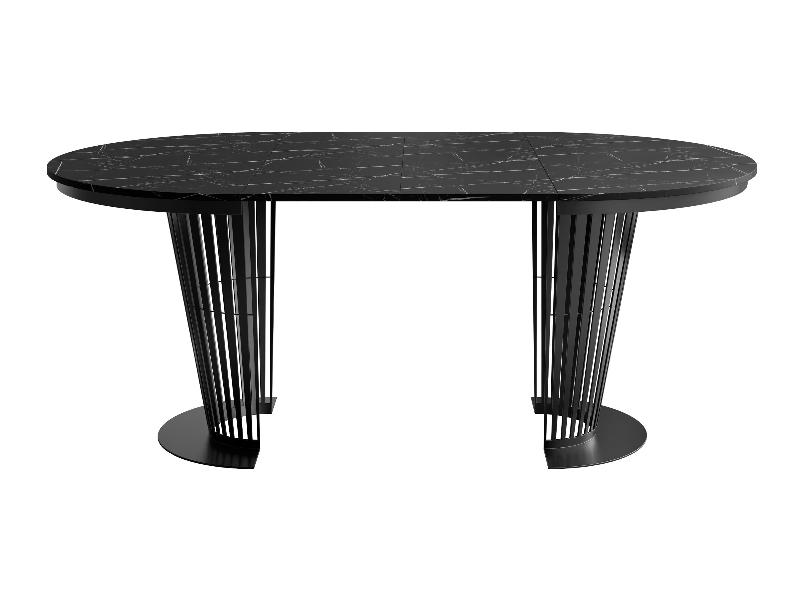Borð Oswego 181 (Svartur + Svartur marmari)