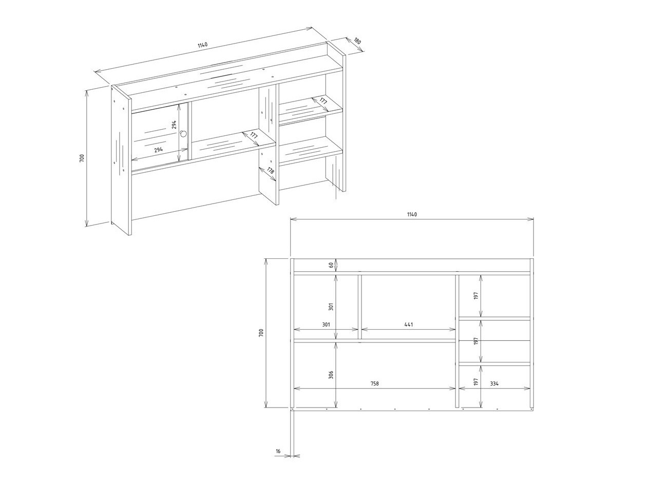 Skrifborð Mandeville 376 (Hvítur)