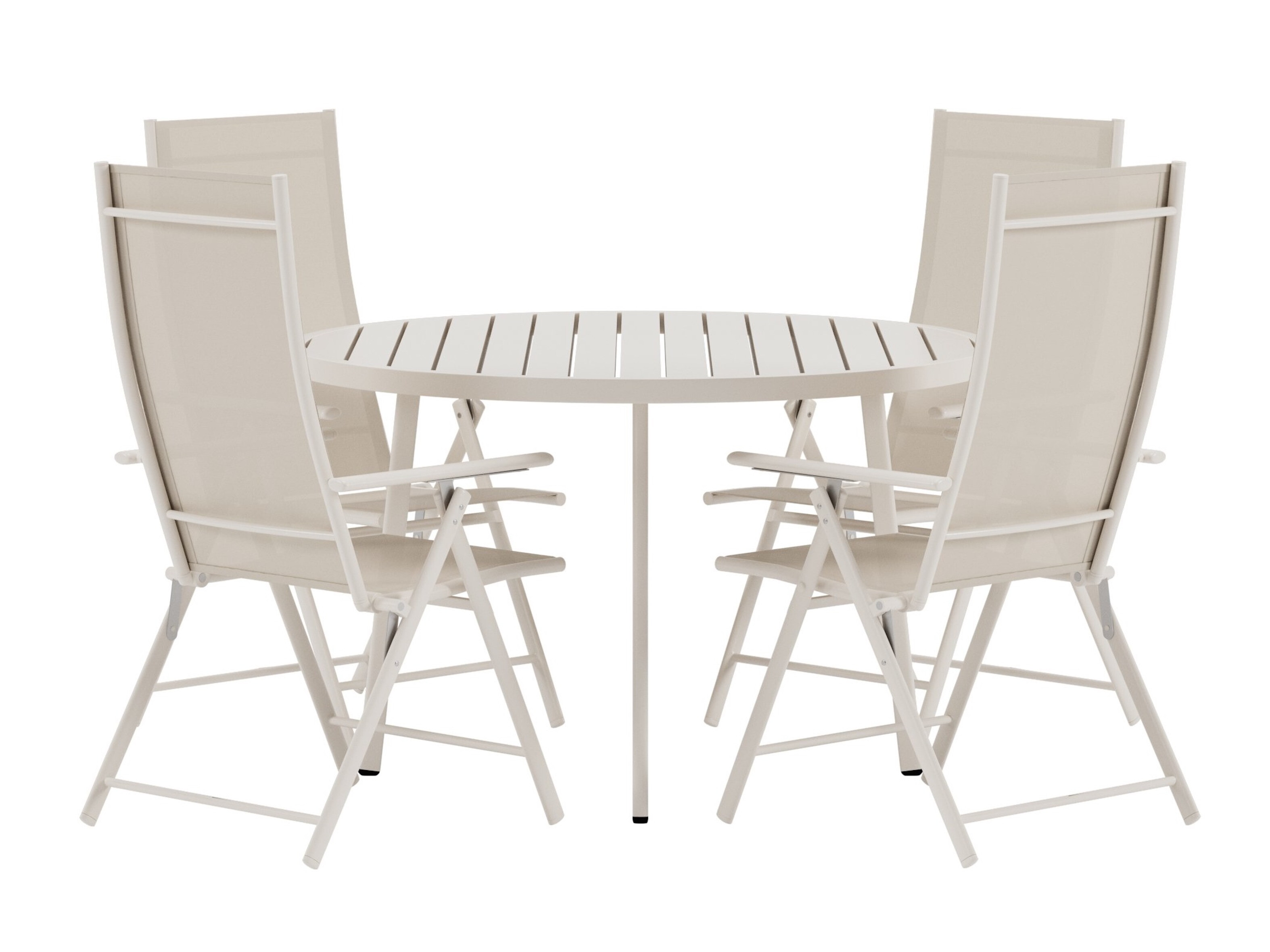 Borð og stólasett Dallas 5257 (Beige)