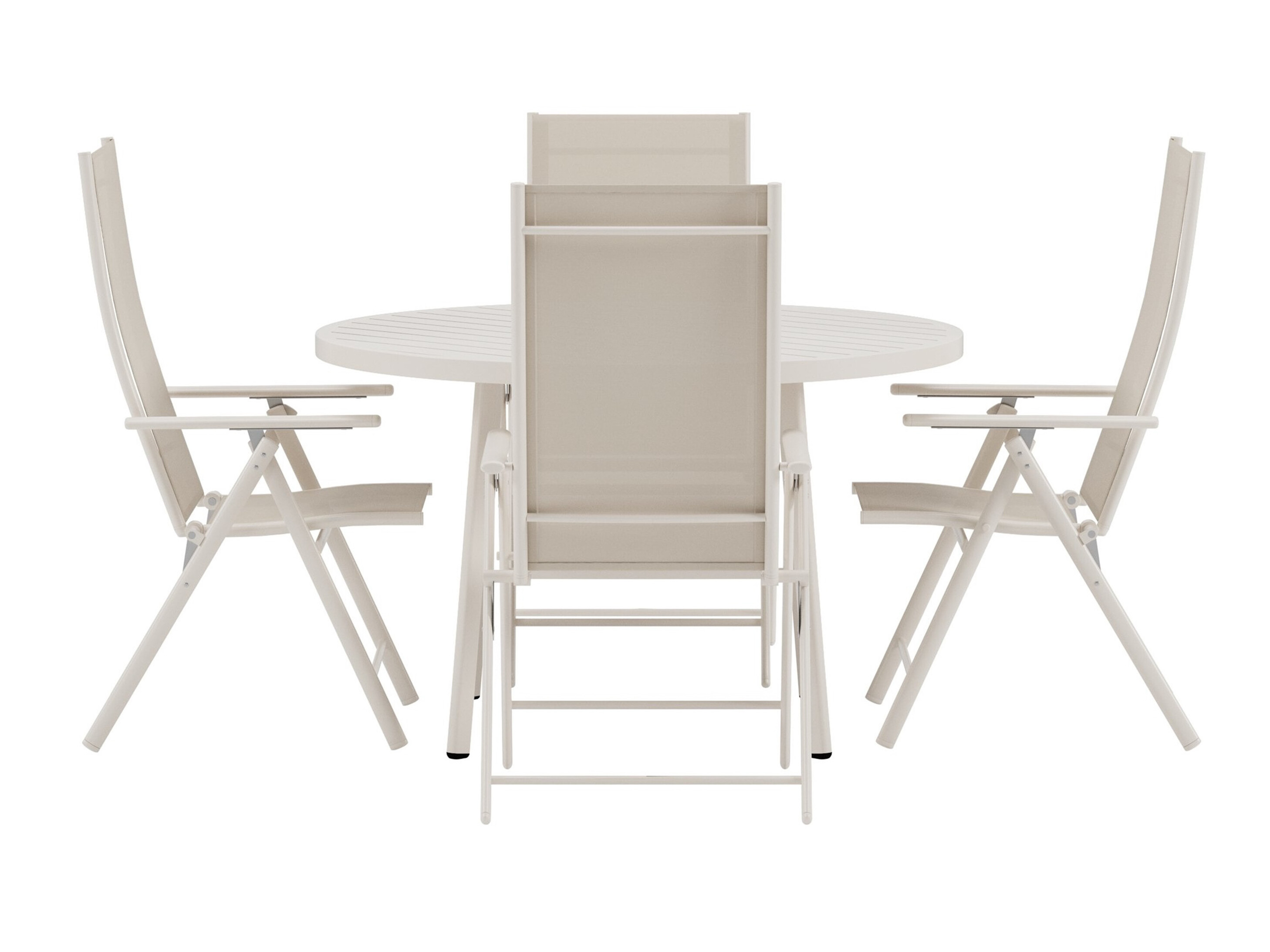 Borð og stólasett Dallas 5257 (Beige)