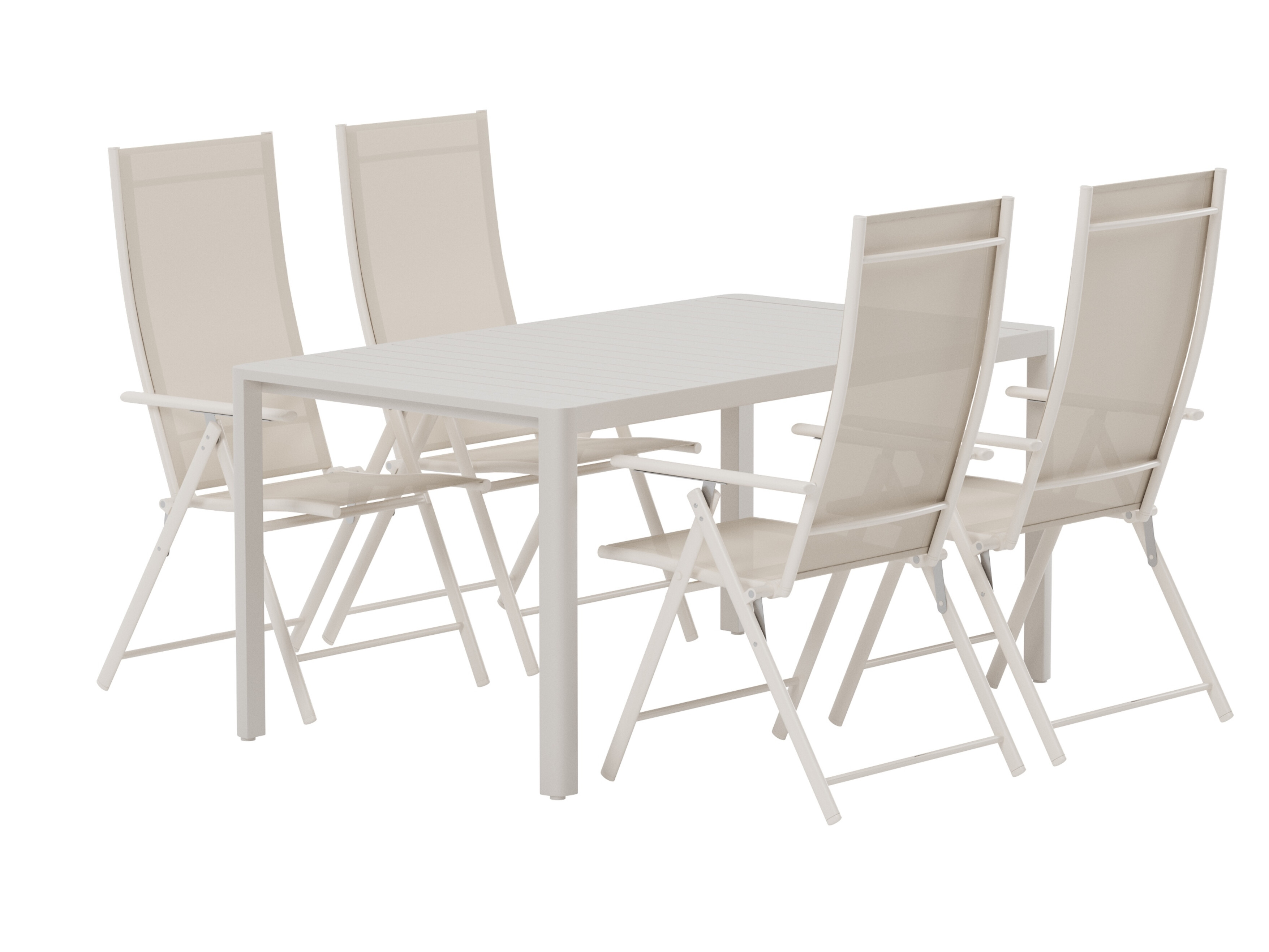 Borð og stólasett Dallas 5255 (Beige)