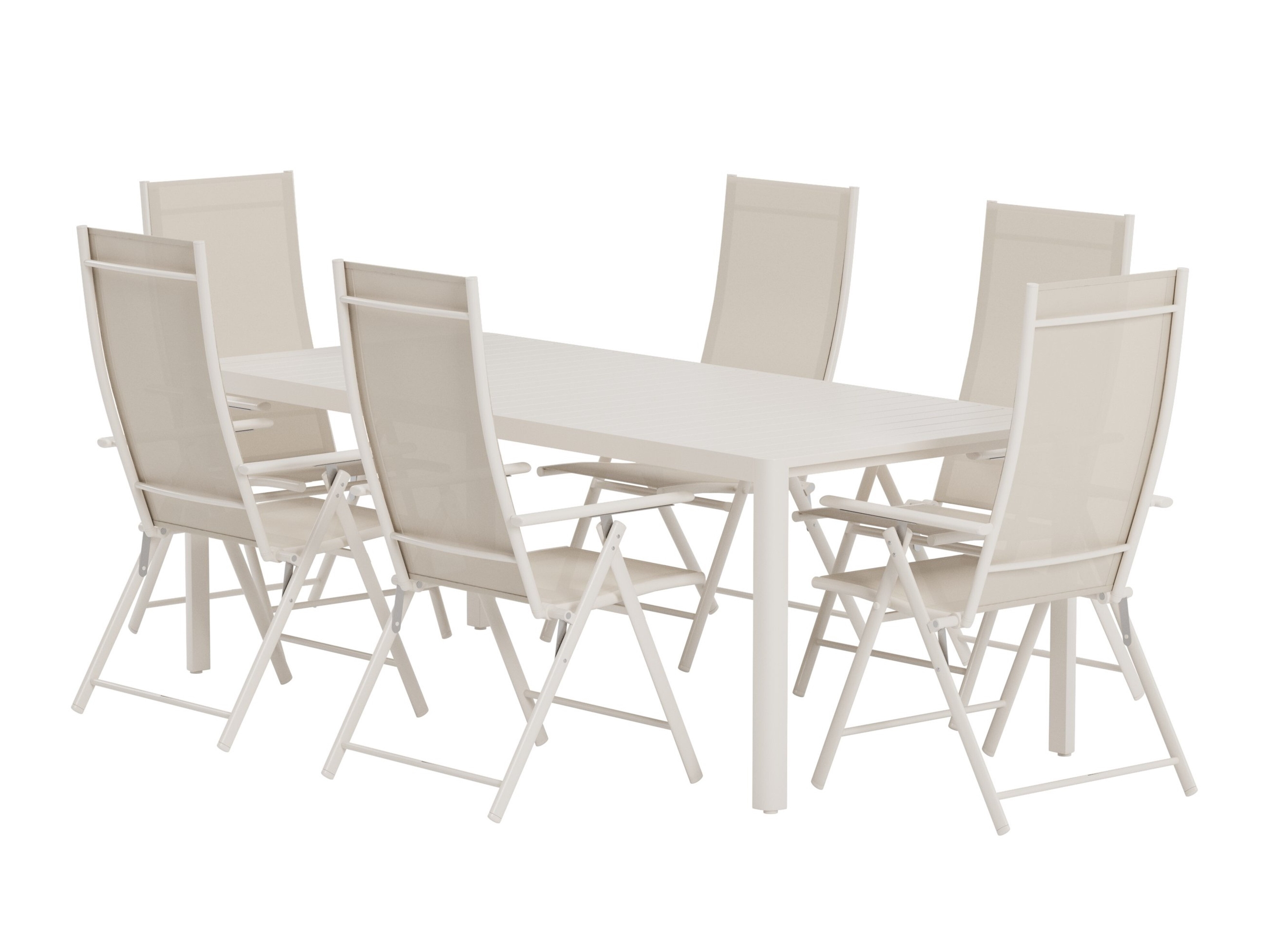 Borð og stólasett Dallas 5256 (Beige)