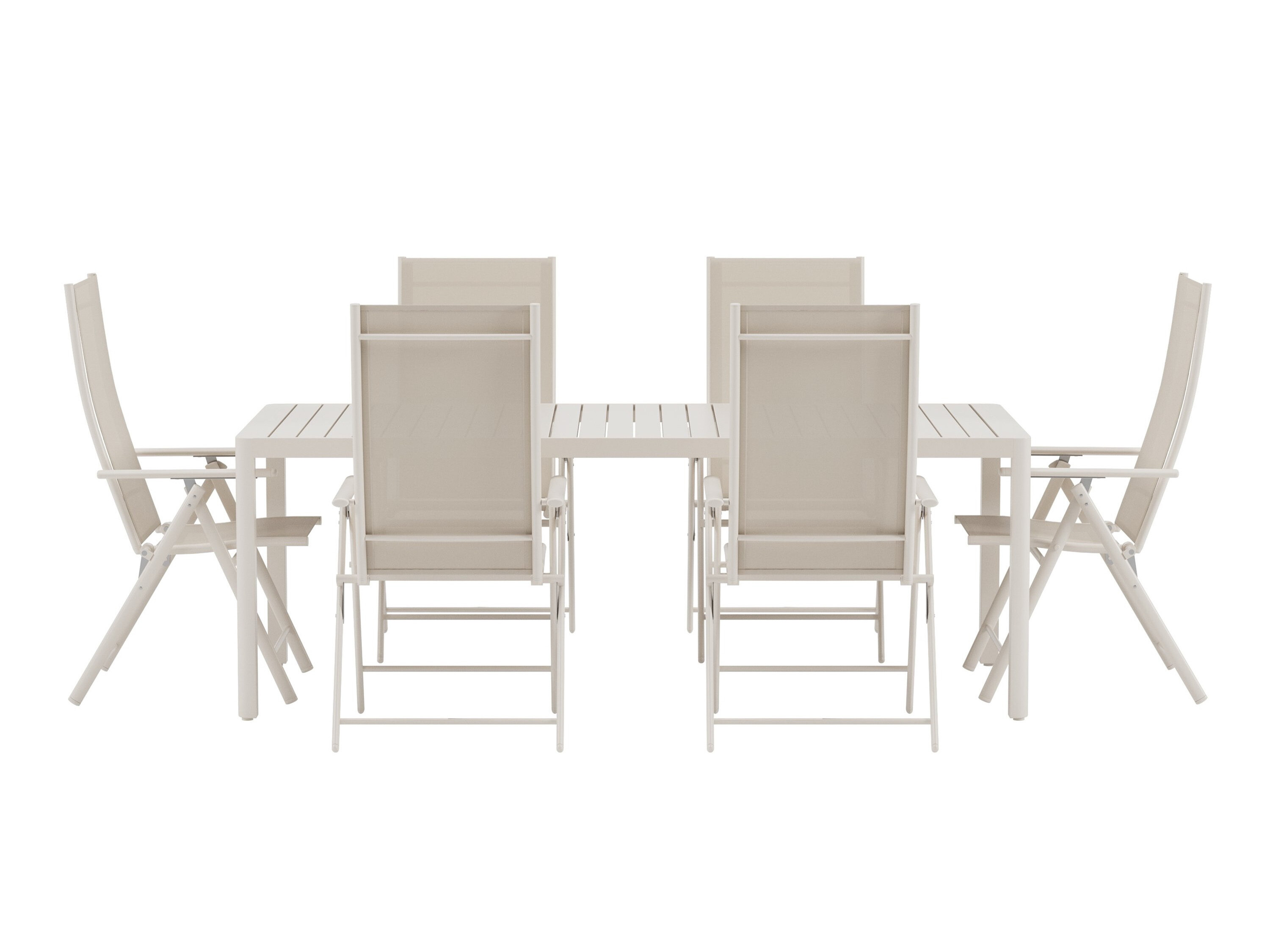 Borð og stólasett Dallas 5256 (Beige)