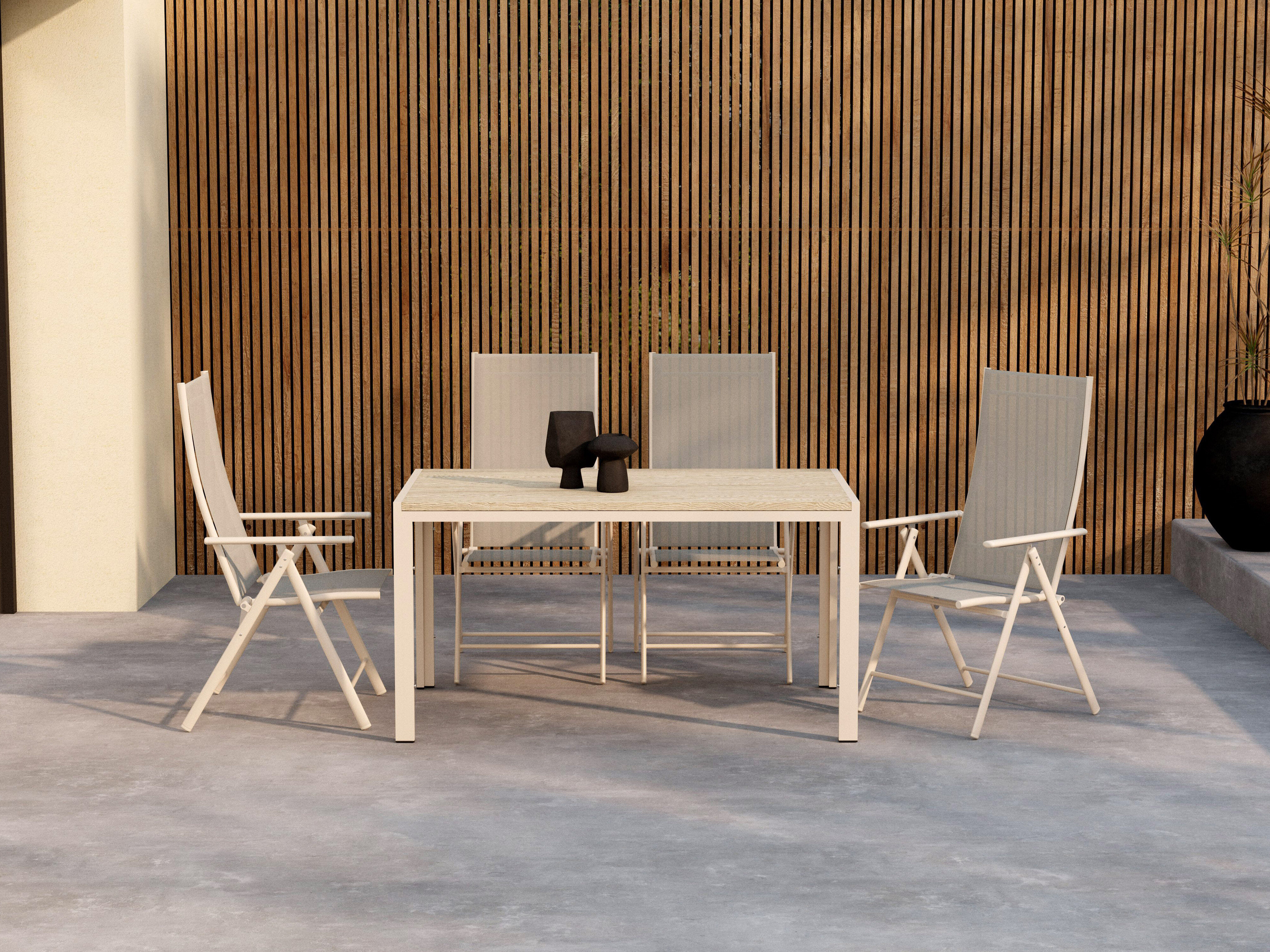 Borð og stólasett Dallas 5261 (Beige)
