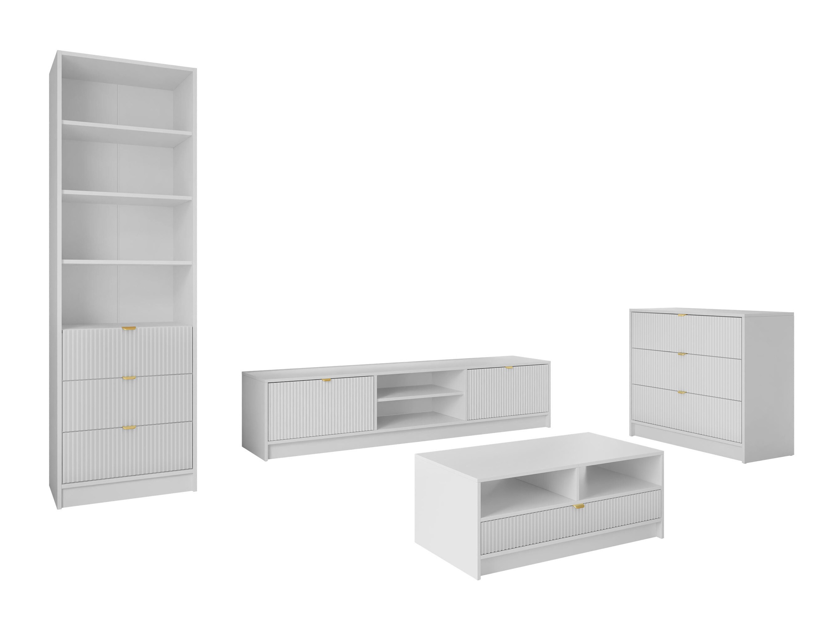 Stofusett Comfivo Papilio VII (Hvítur)